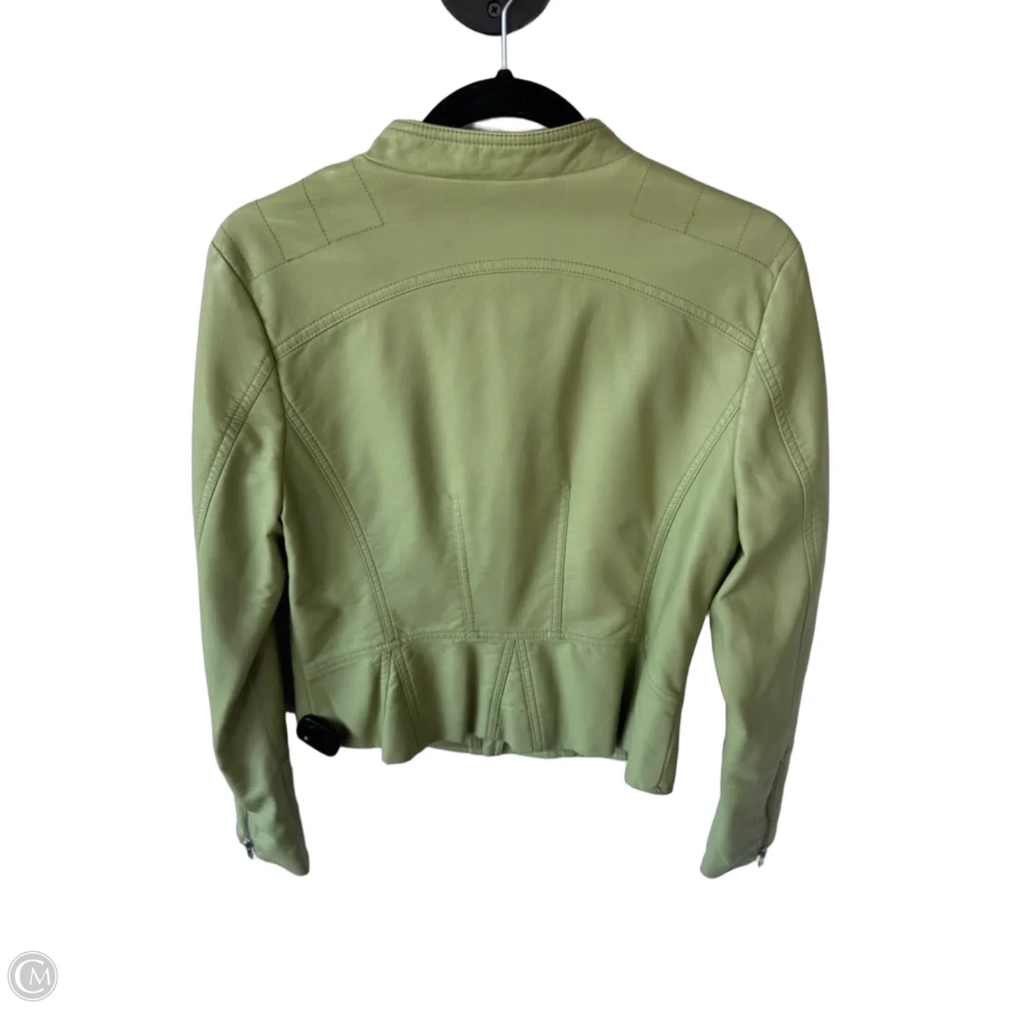 Jacket Moto By Black Rivet In Green, Size: M