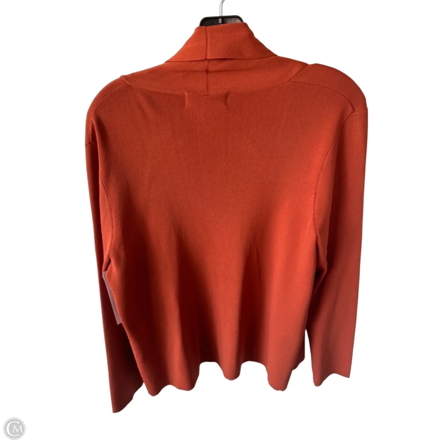 Sweater Cardigan By Clothes Mentor In Orange, Size: Xl