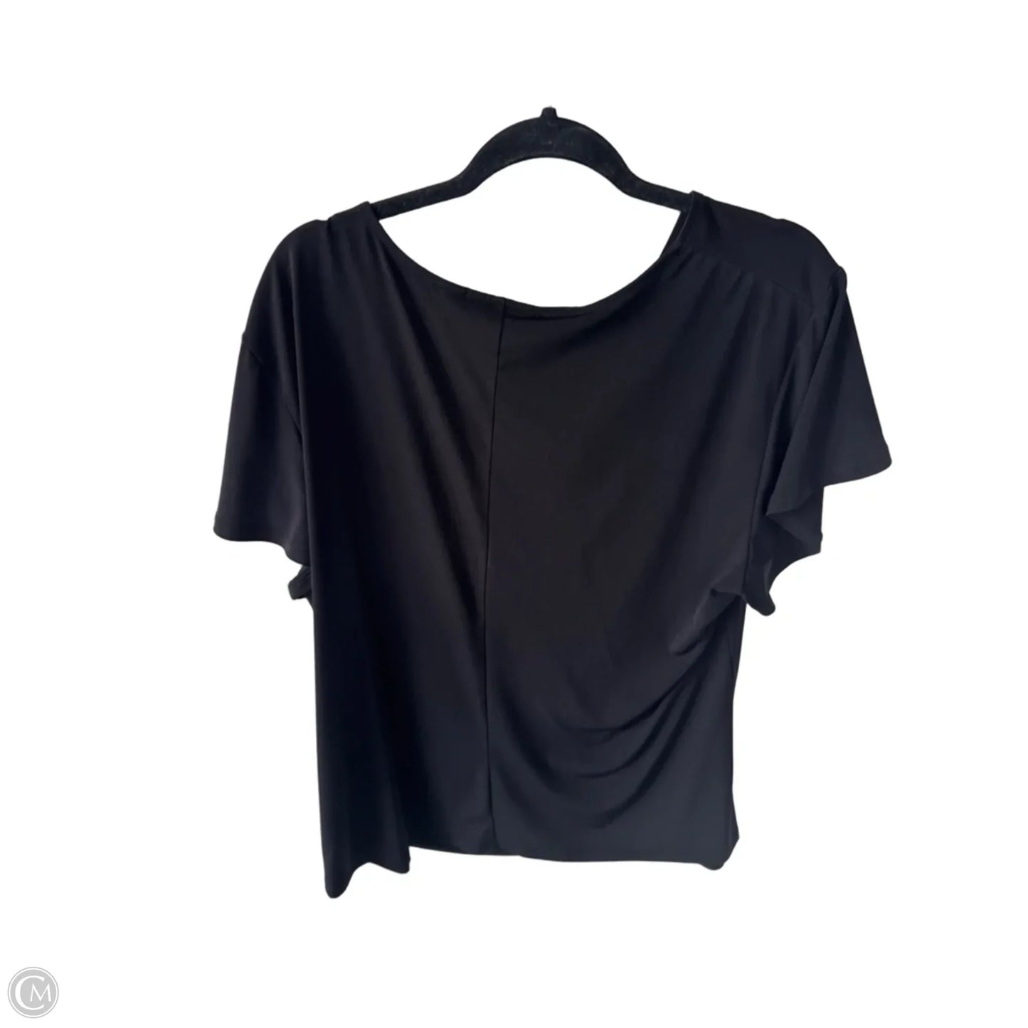 Top Short Sleeve By New York And Co In Black, Size: Xxl