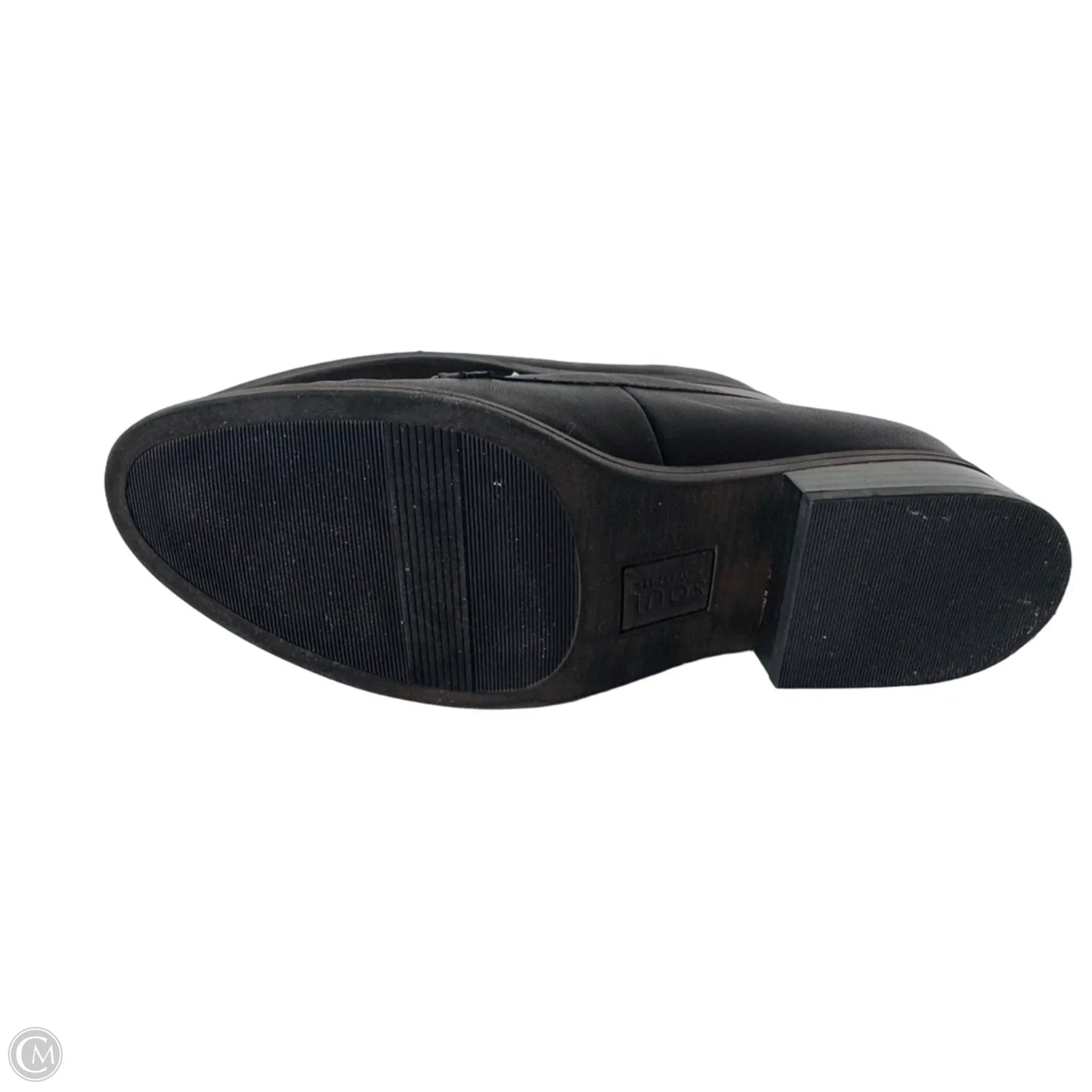 Shoes Flats By Natural Soul In Black & Silver, Size: 7.5