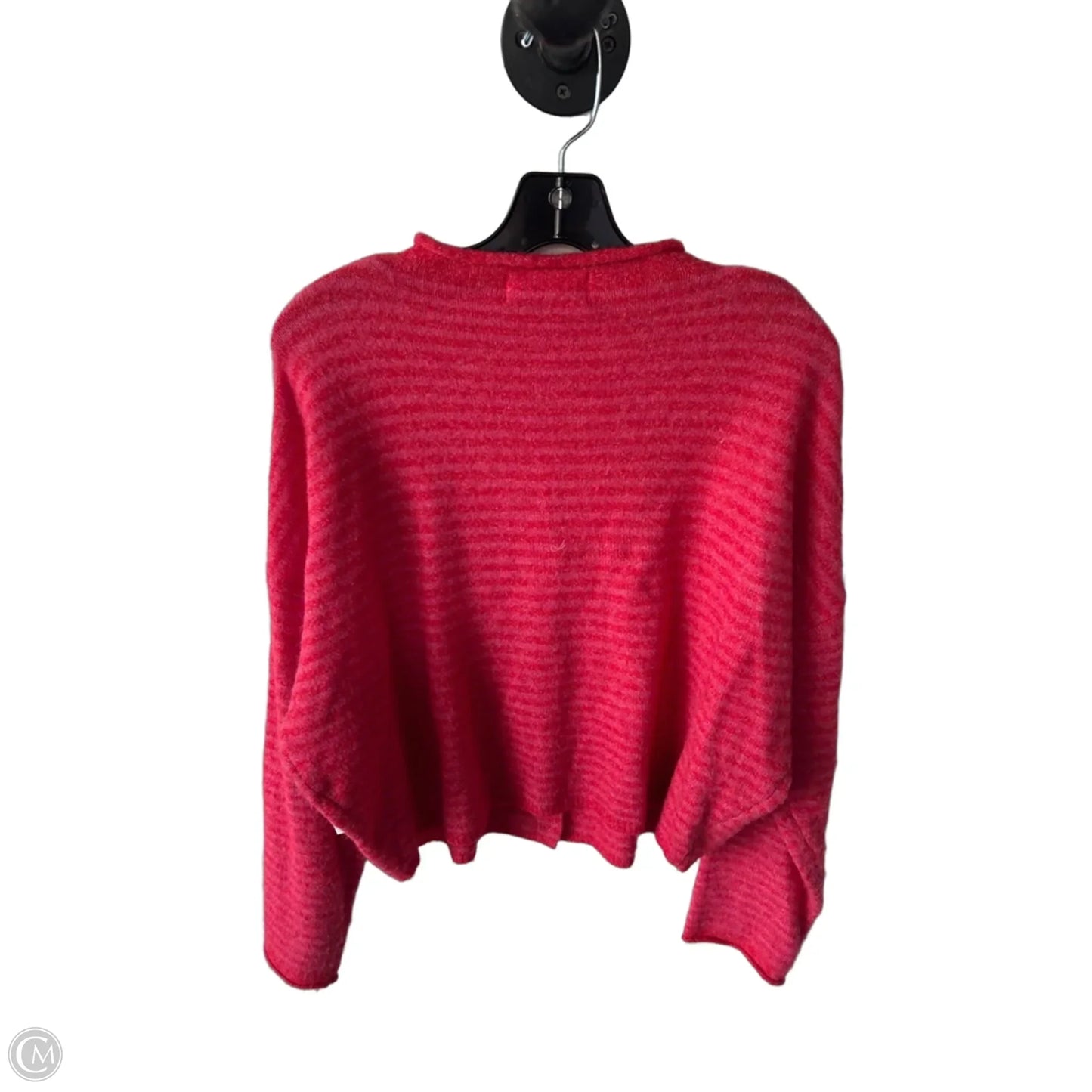 Sweater Cardigan By Cmc In Pink & Red, Size: S