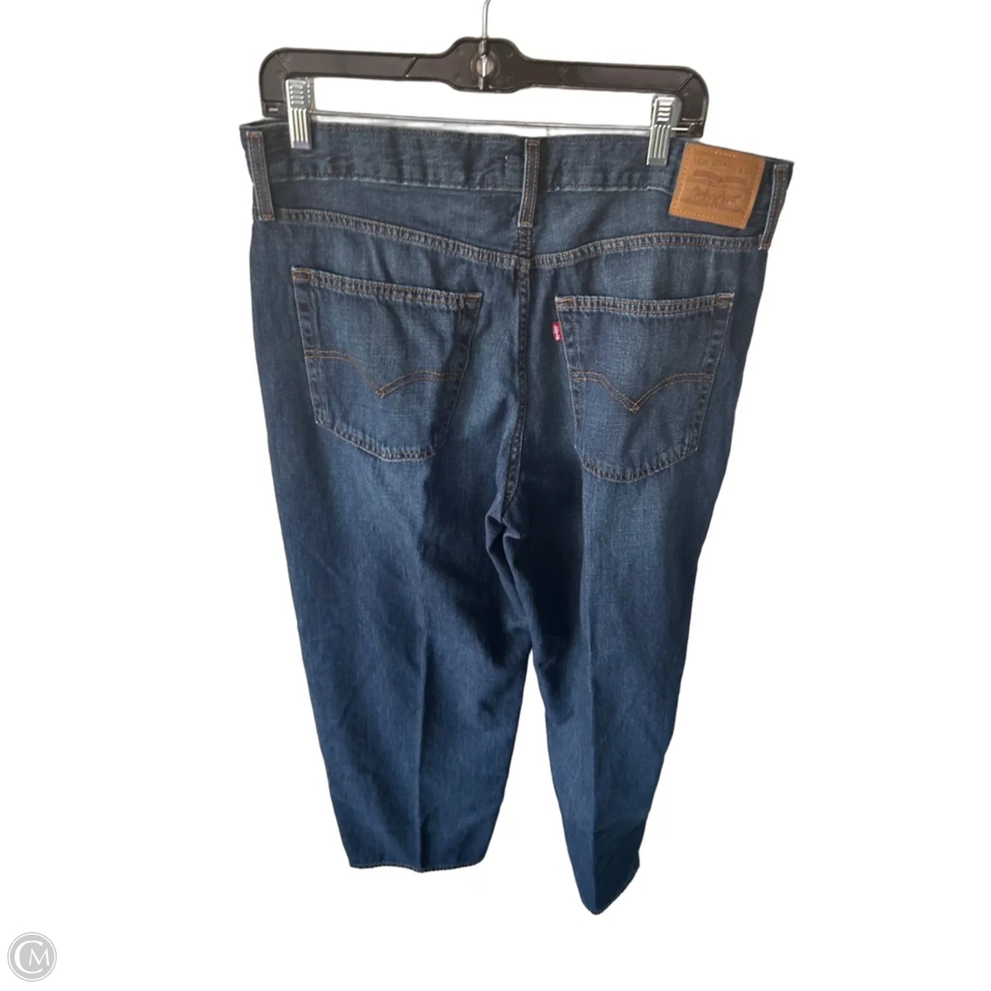 Jeans Boyfriend By Levis In Blue Denim, Size: 14