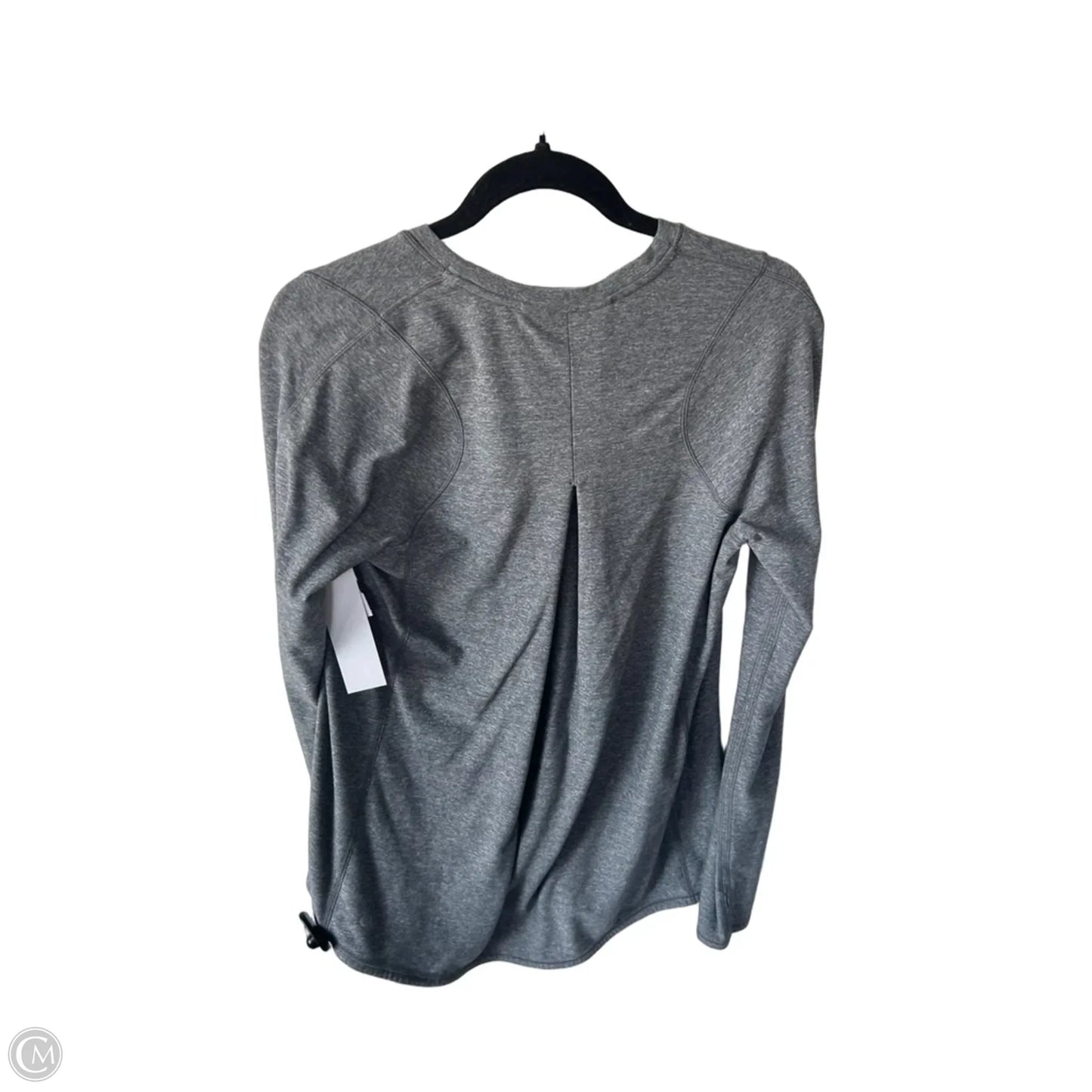 Athletic Top Long Sleeve Crewneck By Lululemon In Grey, Size: L