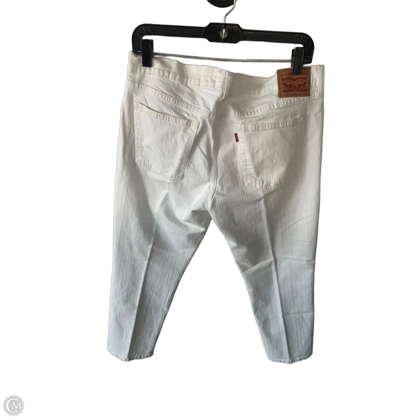 Jeans Boyfriend By Levis In Cream Denim, Size: 12