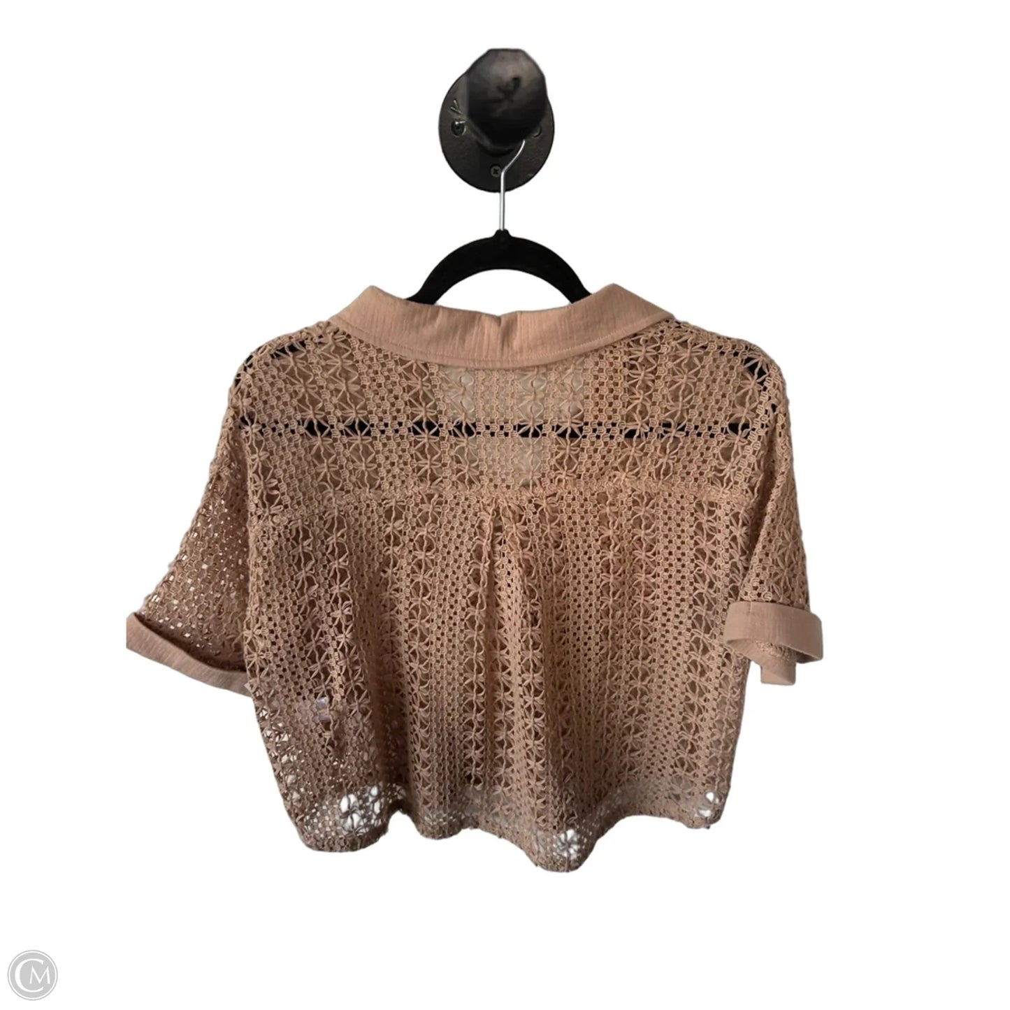 Jacket Shirt By Hyfve In Brown, Size: S