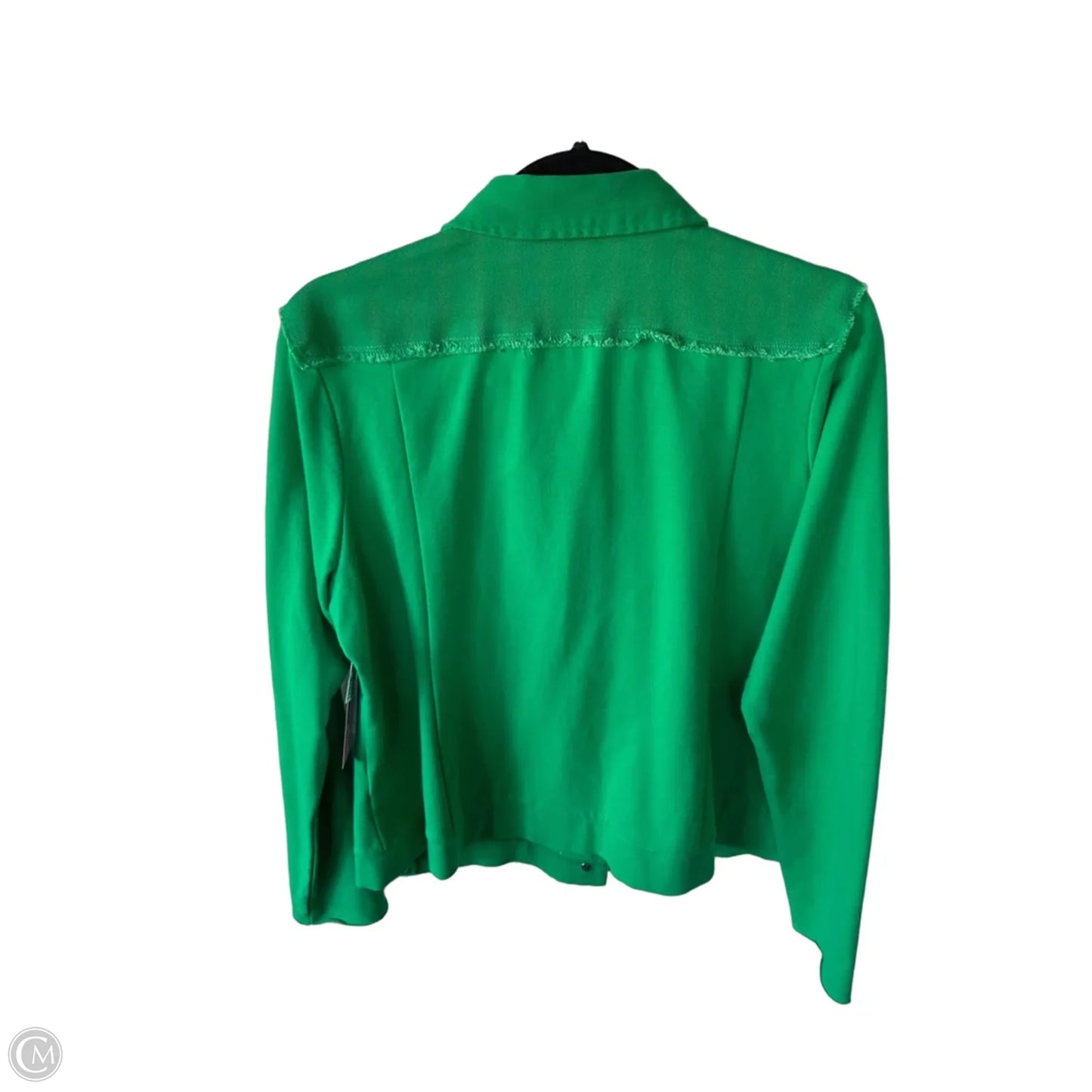 Jacket Denim By Belle By Kim Gravel In Green, Size: M