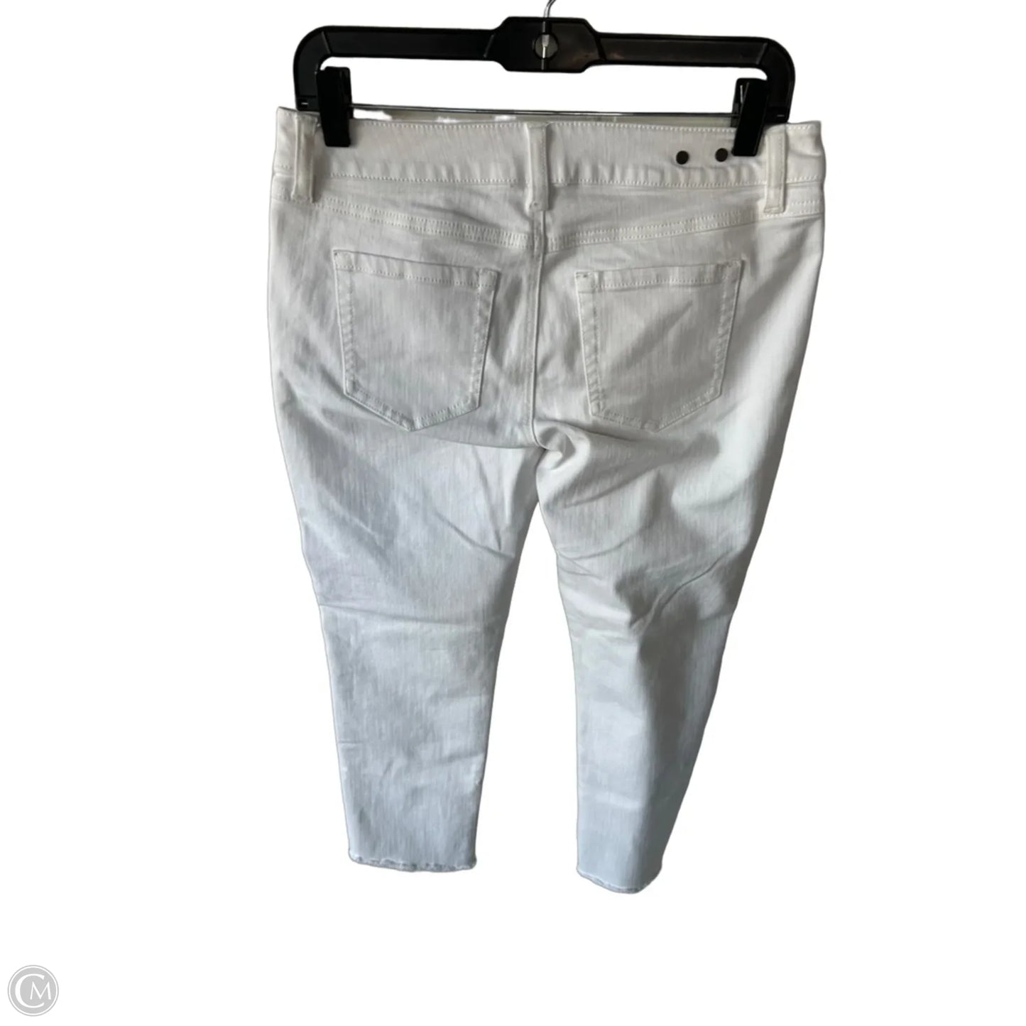 Jeans Boyfriend By Cabi In White Denim, Size: 4