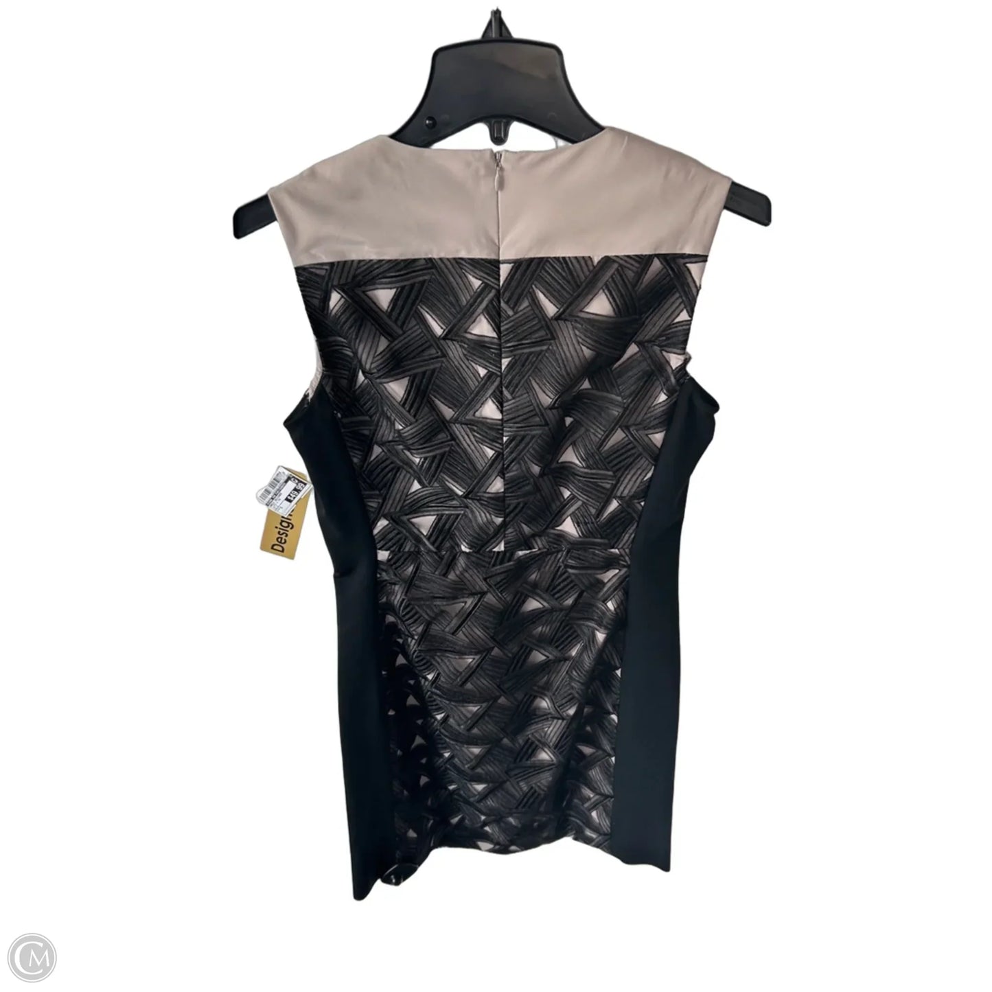 Dress Designer By Diane Von Furstenberg In Black & Tan, Size: S