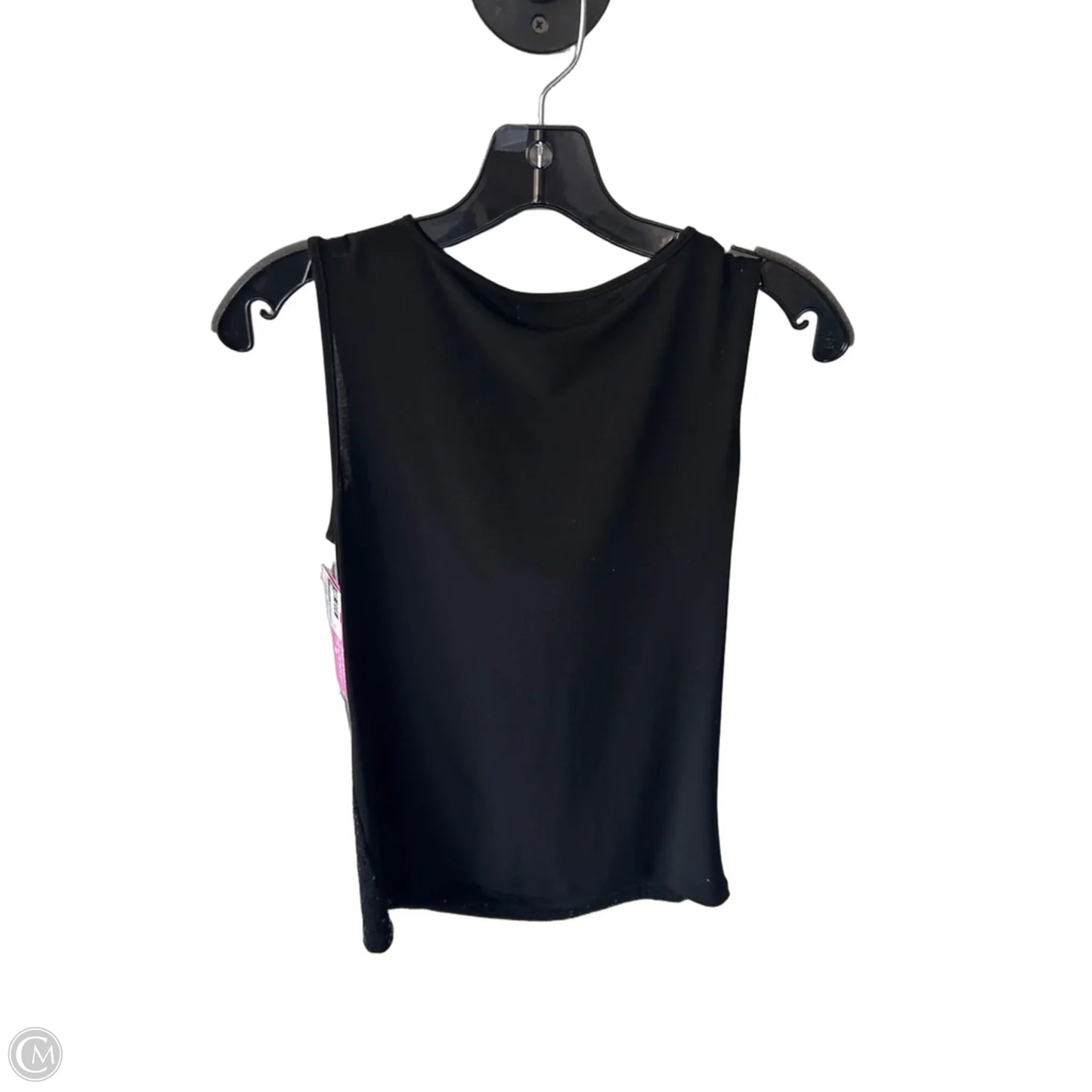 Blouse Sleeveless By Calvin Klein In Black, Size: S