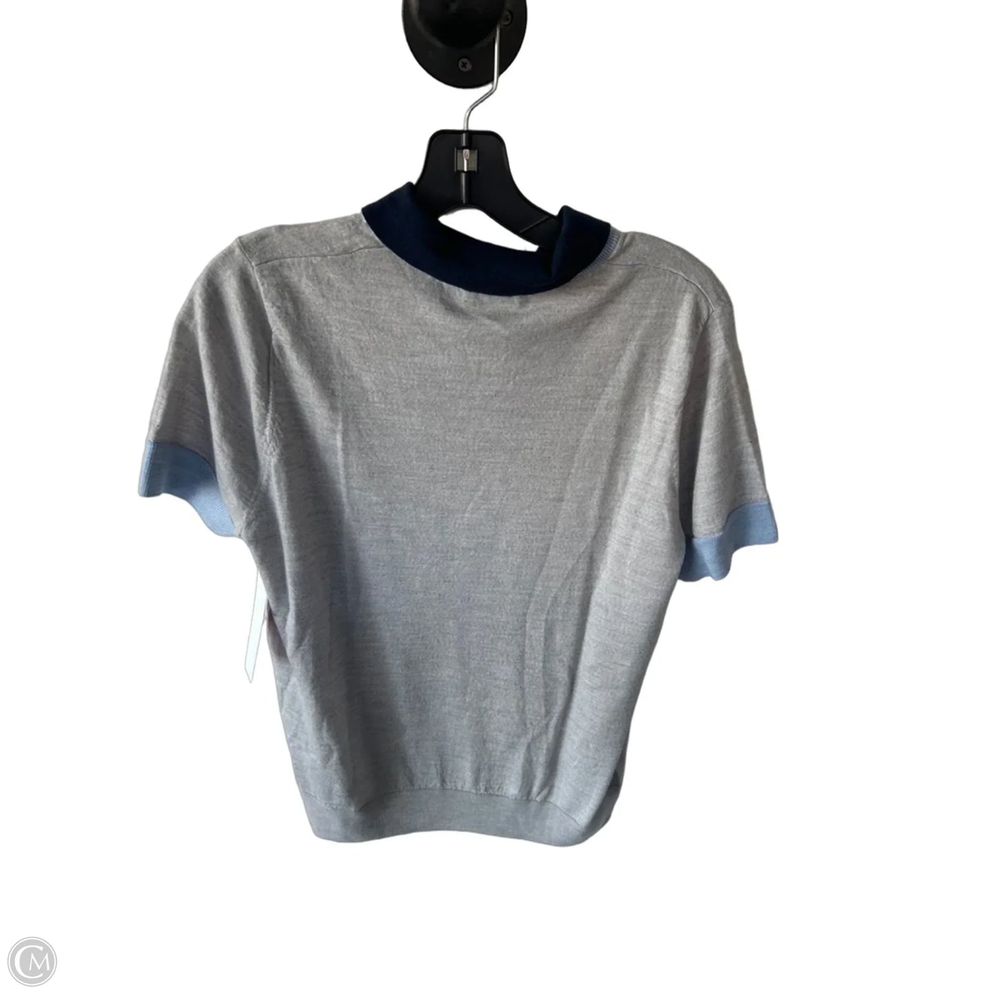 Athletic Top Short Sleeve By Cmc In Blue & Grey, Size: Xl