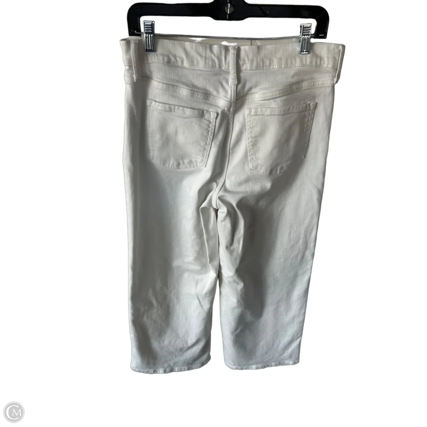 Jeans Wide Leg By Banana Republic In White Denim, Size: 10