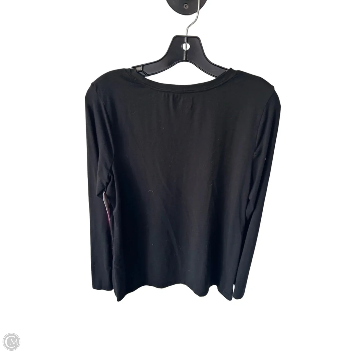 Top Long Sleeve Basic By Chicos In Black, Size: M