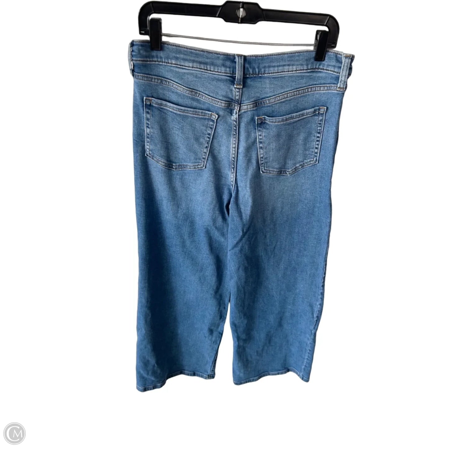 Jeans Wide Leg By Banana Republic In Blue Denim, Size: 10