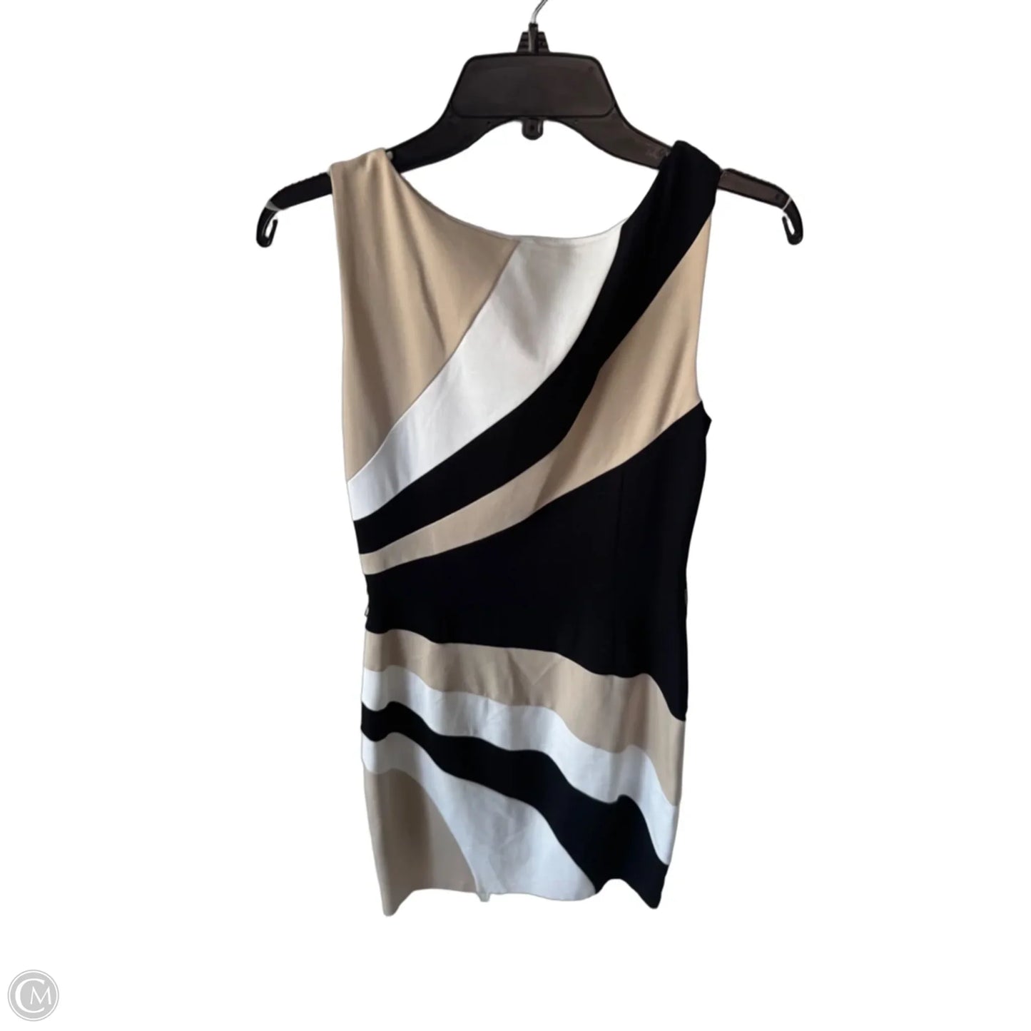 Dress Work By White House Black Market In Tan & White, Size: S