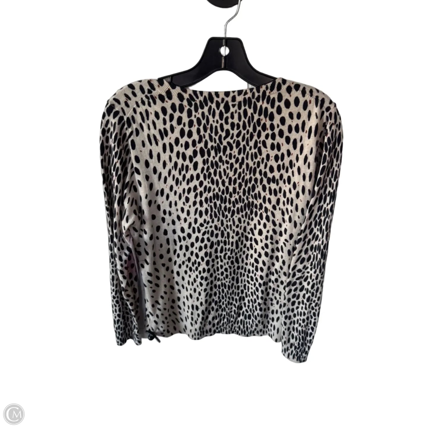 Sweater By J. Crew In Black & Cream, Size: M