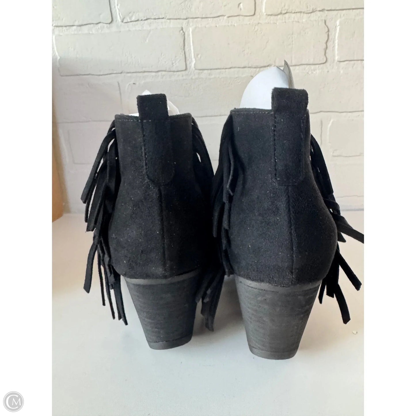 Boots Ankle Heels By Coconuts In Black, Size: 8