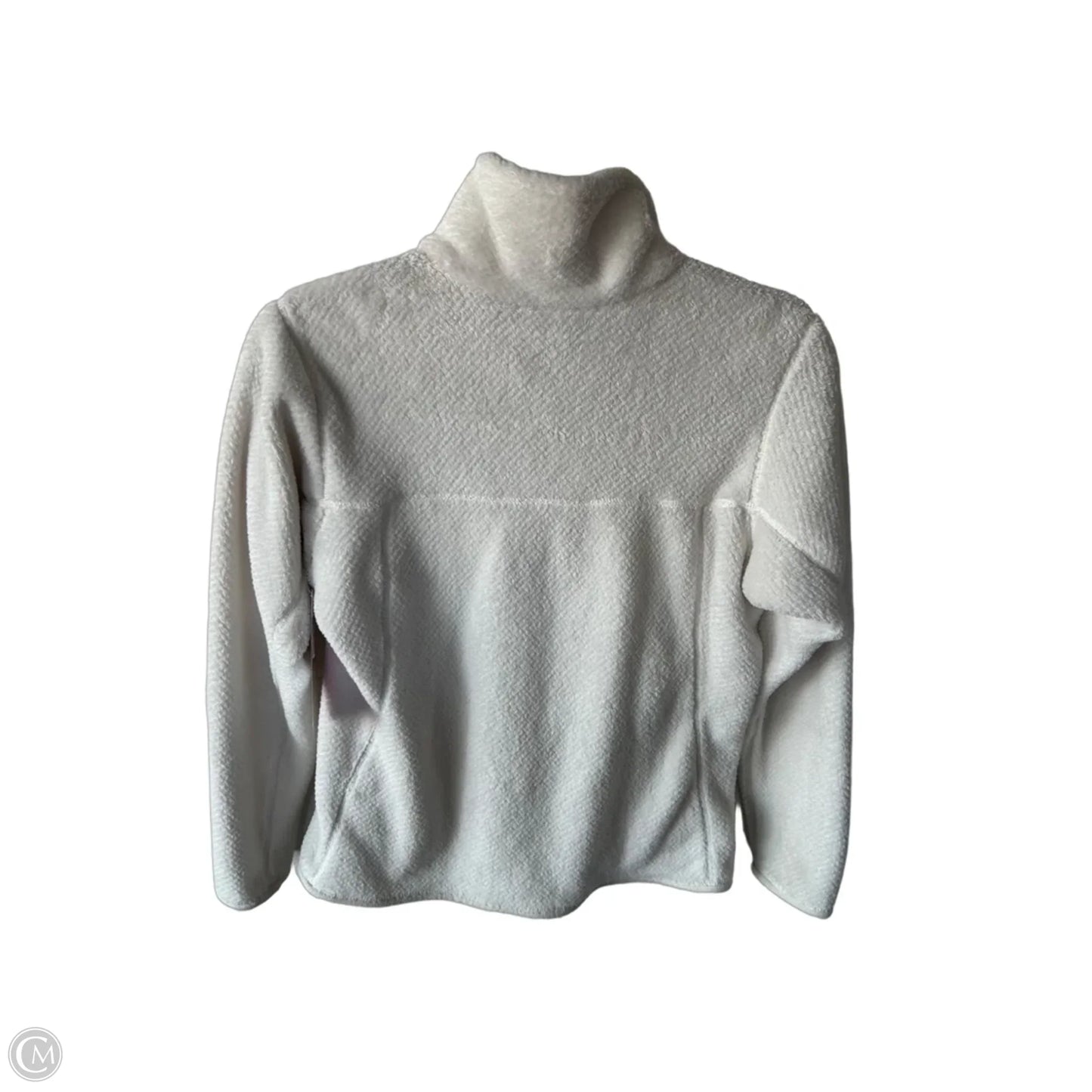 Jacket Fleece By Patagonia In Cream & Tan, Size: S
