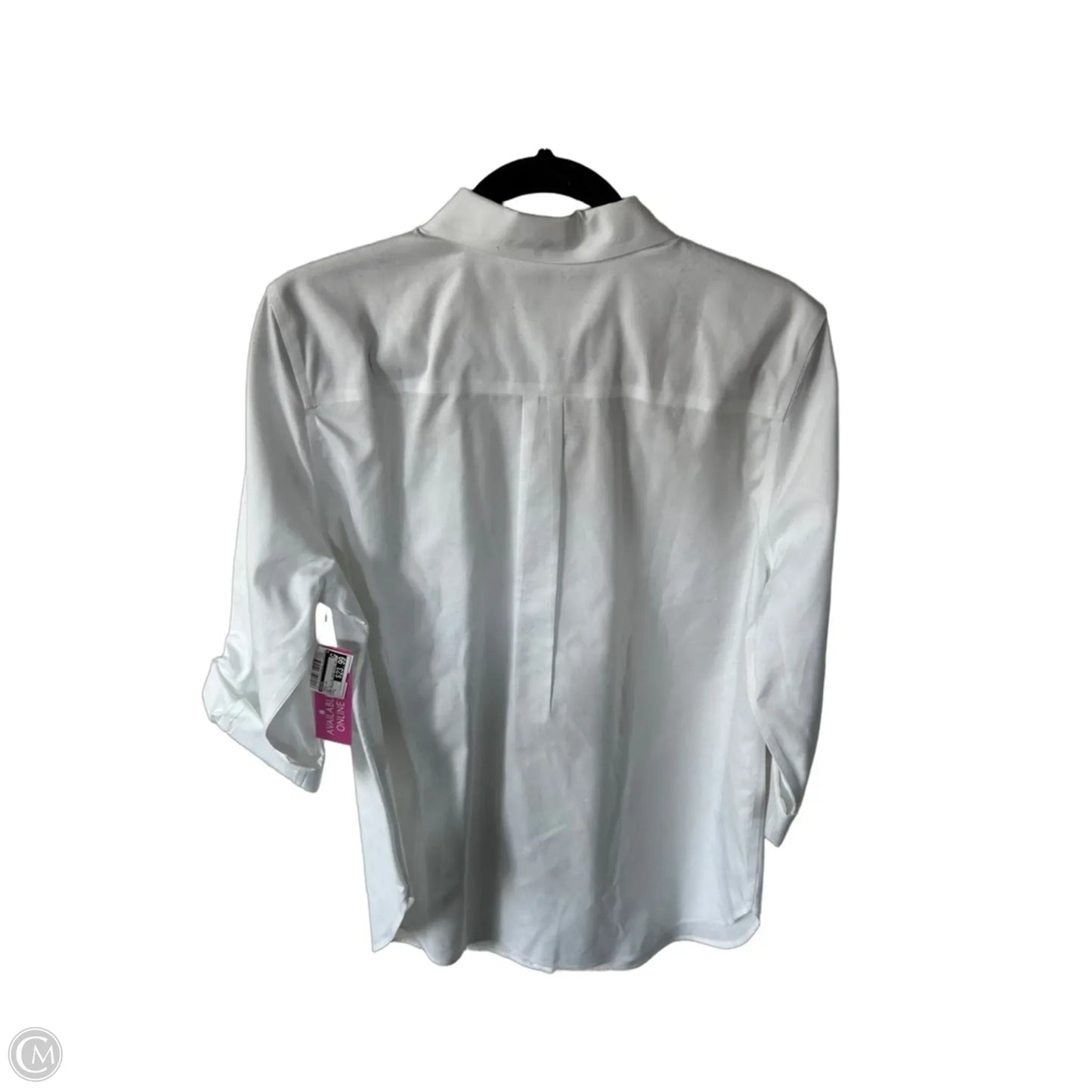 Tunic Long Sleeve By Chicos In White, Size: L