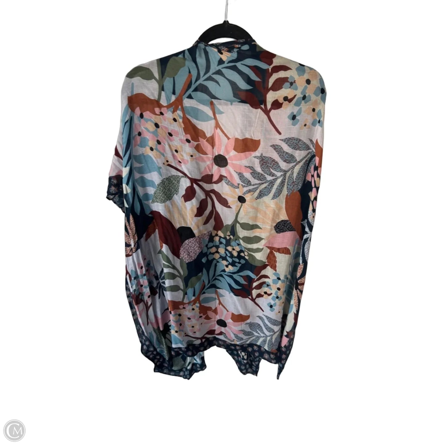 Shawl By Clothes Mentor In Blue & Brown, Size: Osfm