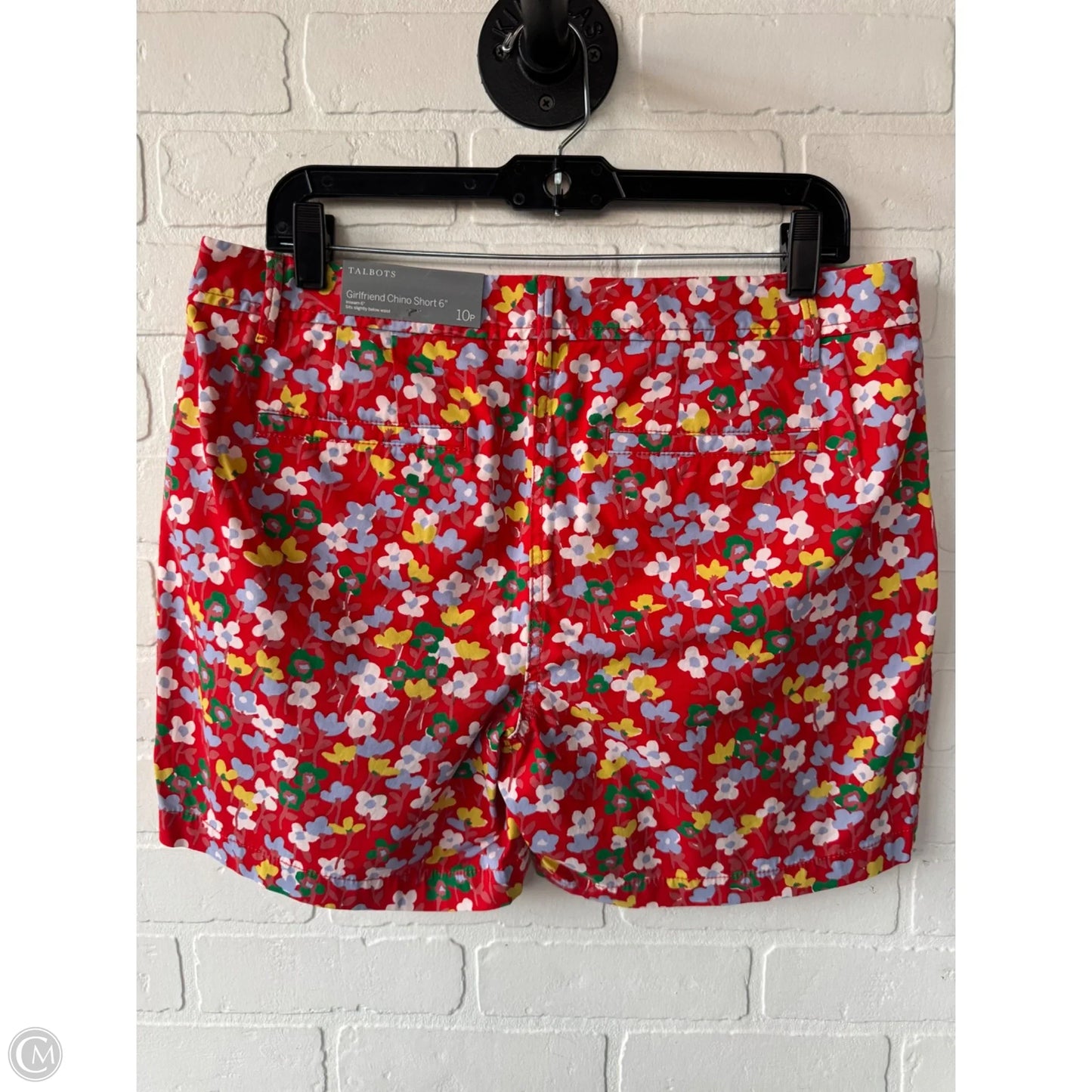 Shorts By Talbots In Red & Yellow, Size: 10p