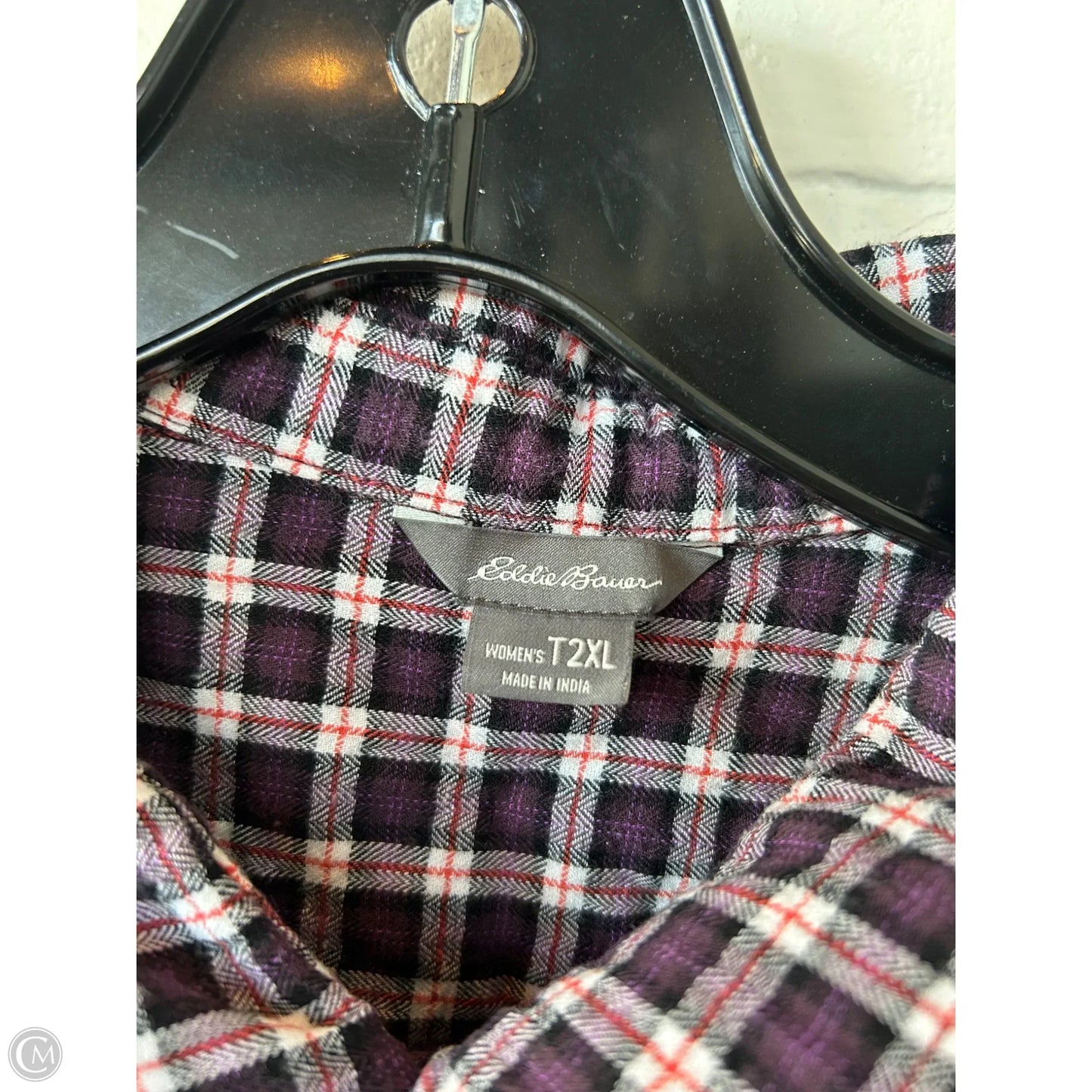 Top Long Sleeve By Eddie Bauer In Purple, Size: 2x