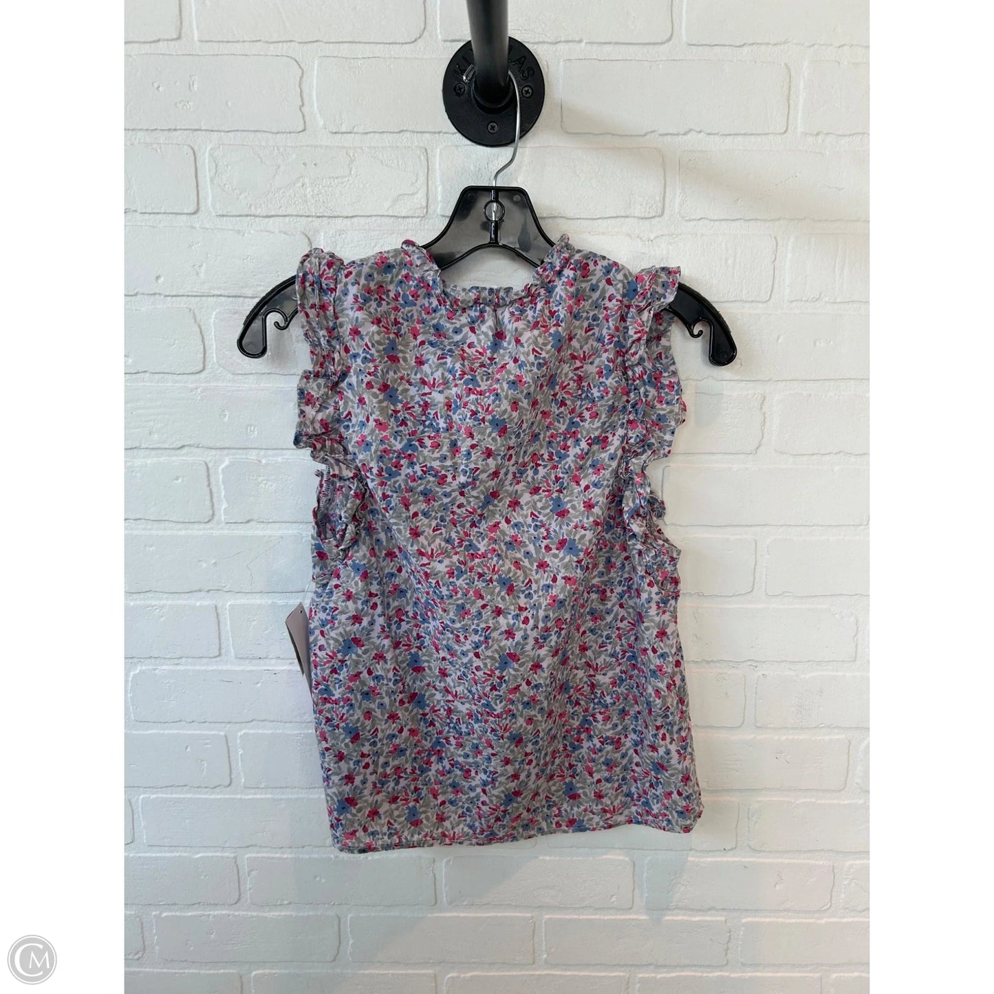 Top Sleeveless By Bb Dakota In Blue & Grey, Size: Xs