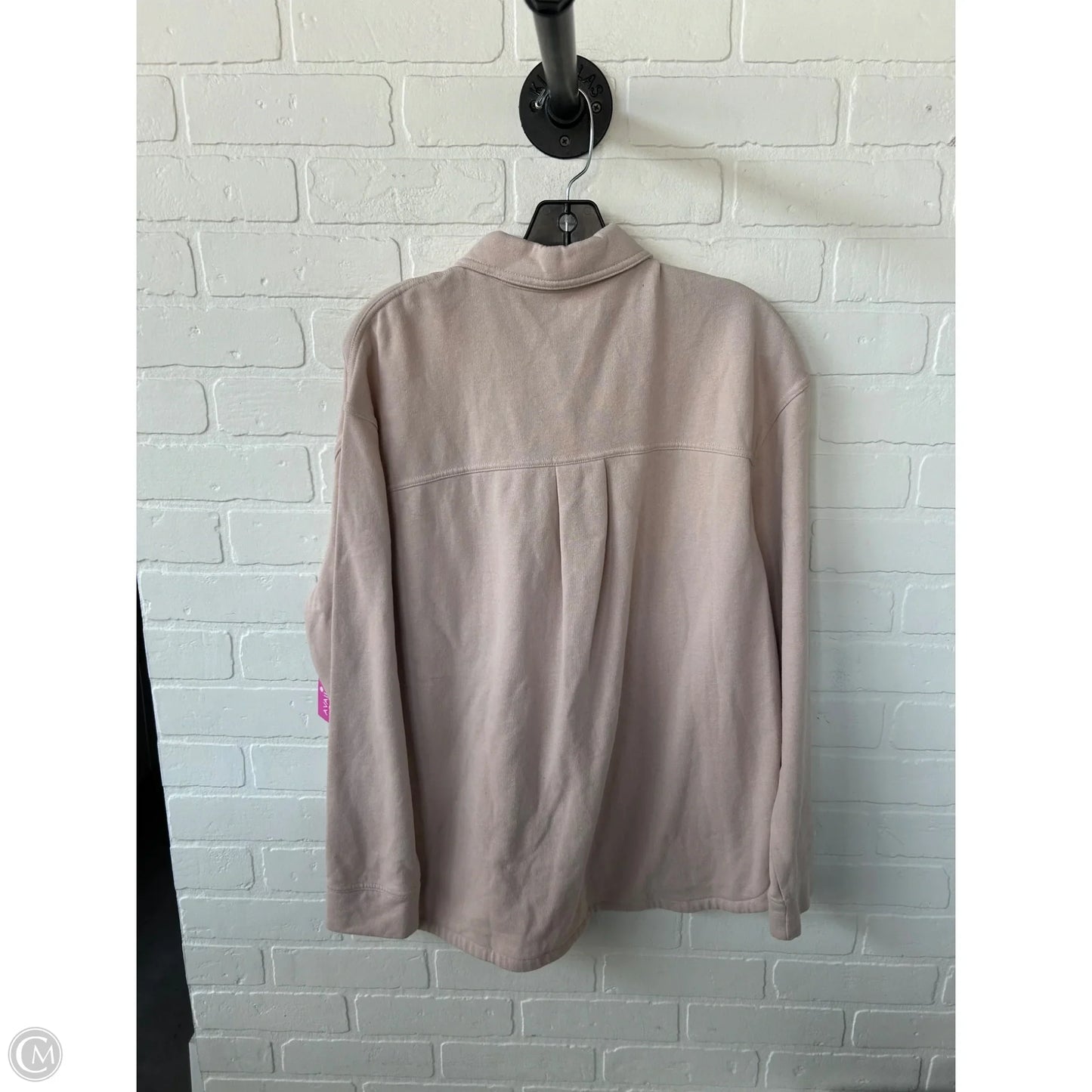 Jacket Shirt By Sonoma In Pink, Size: L