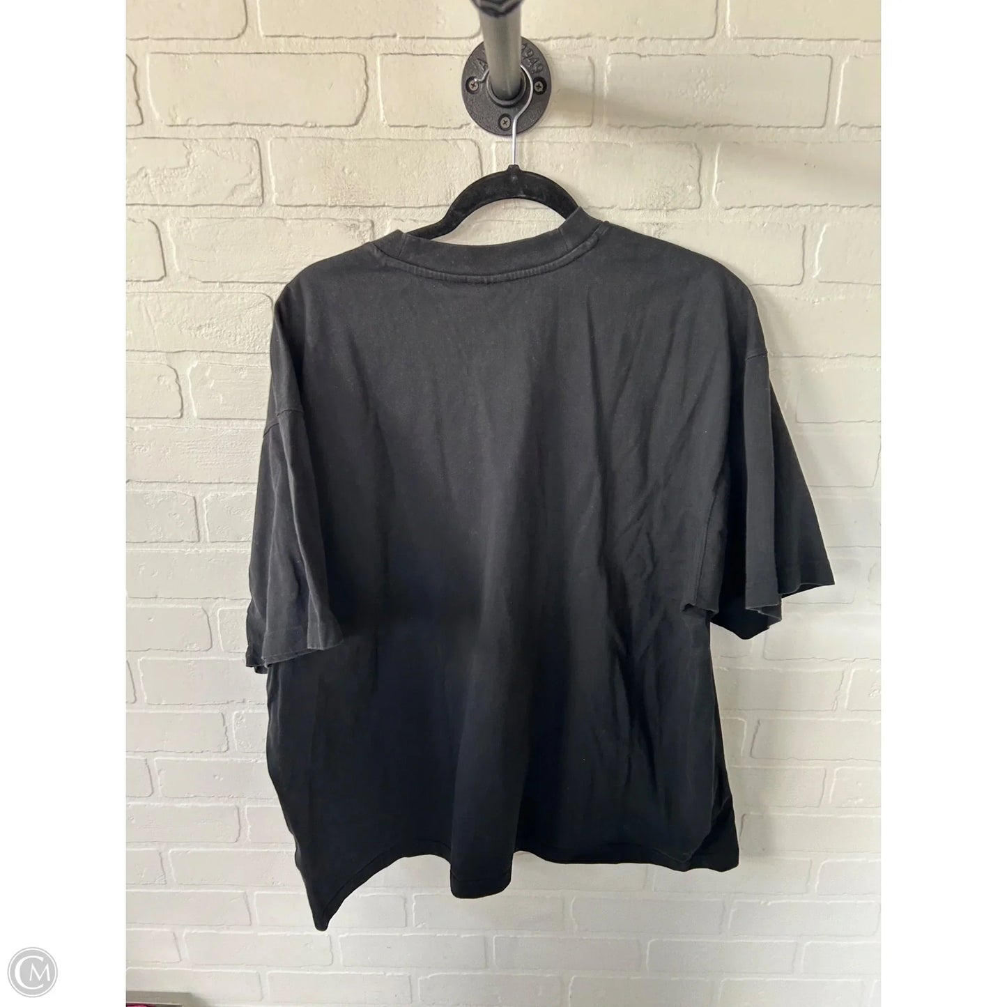 Athletic Top Short Sleeve By Adidas In Black, Size: 2x