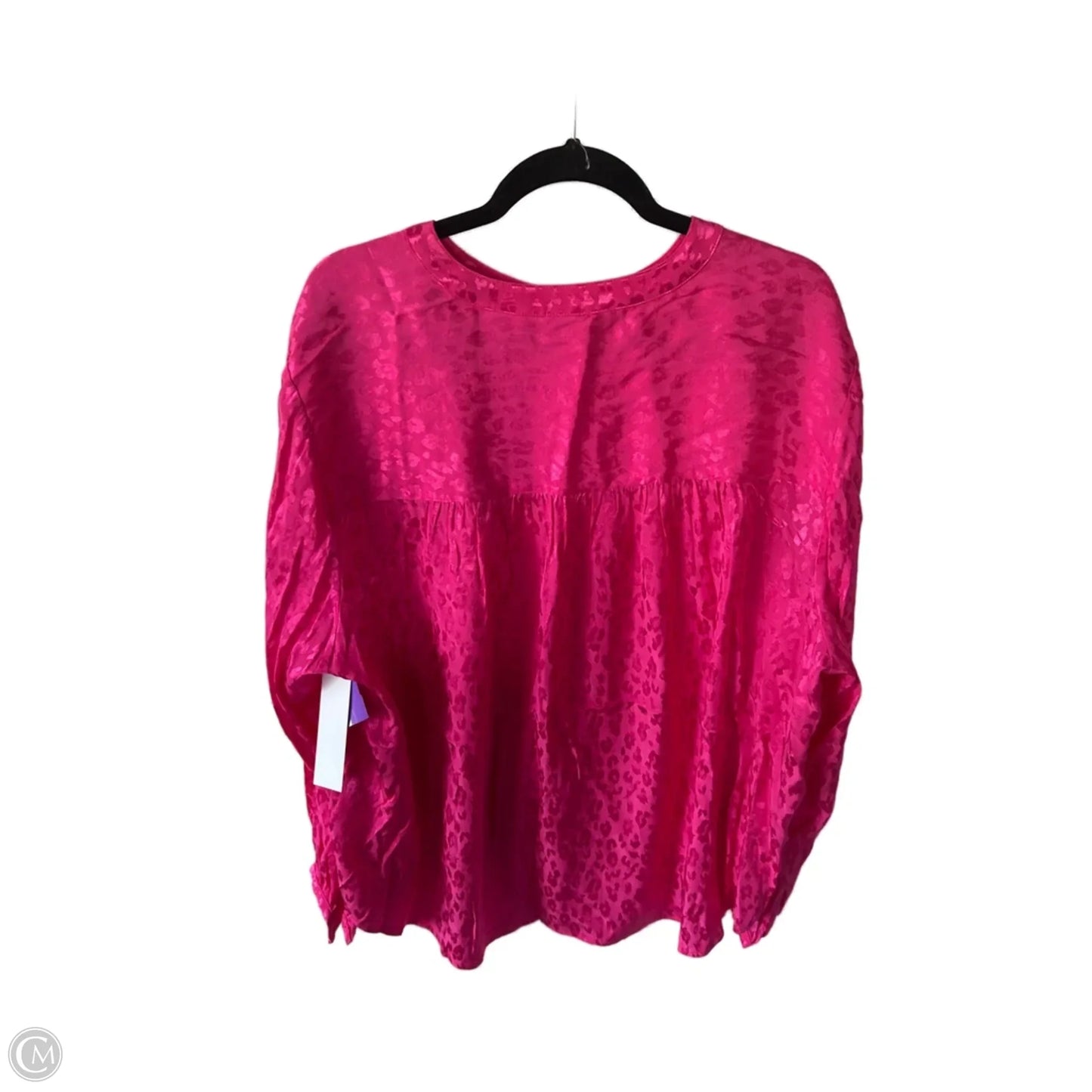 Top Long Sleeve By Clothes Mentor In Pink, Size: 3x