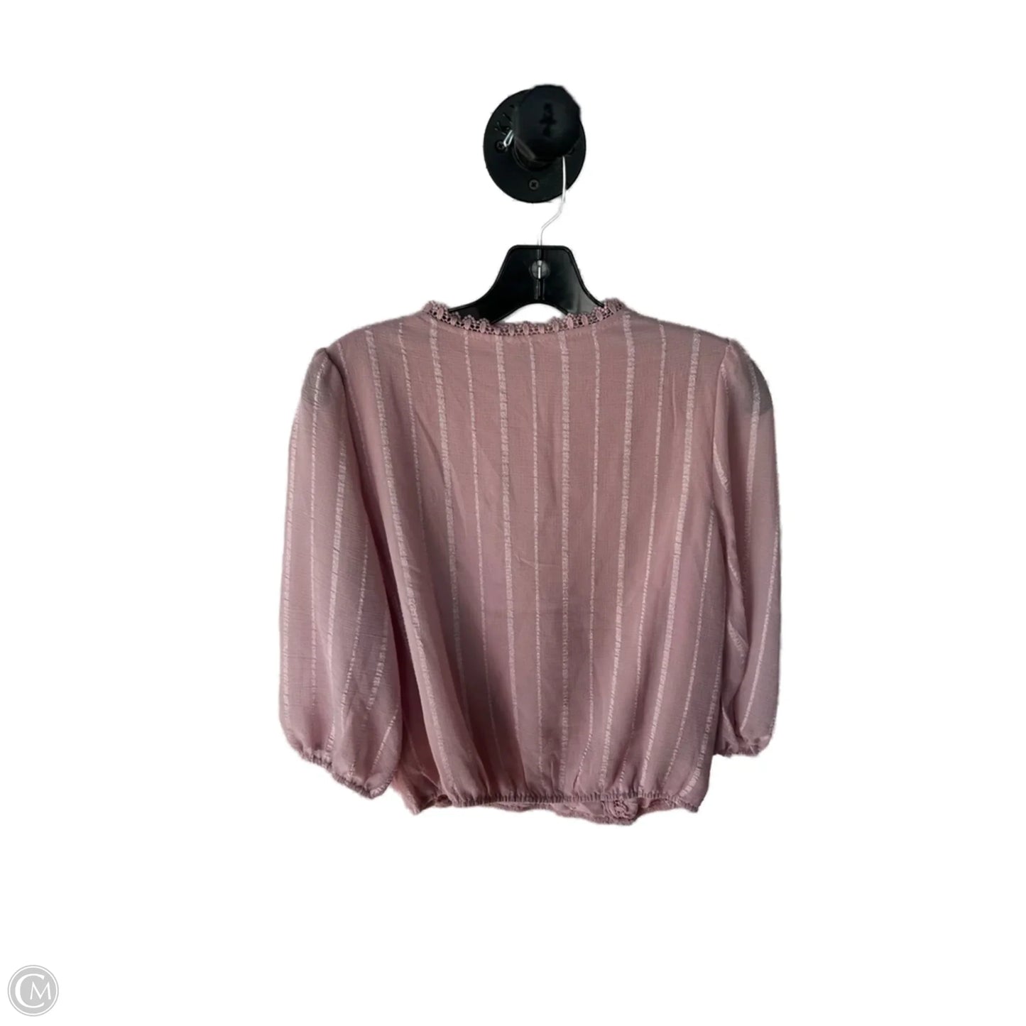 Top 3/4 Sleeve By Blue Rain In Pink, Size: S