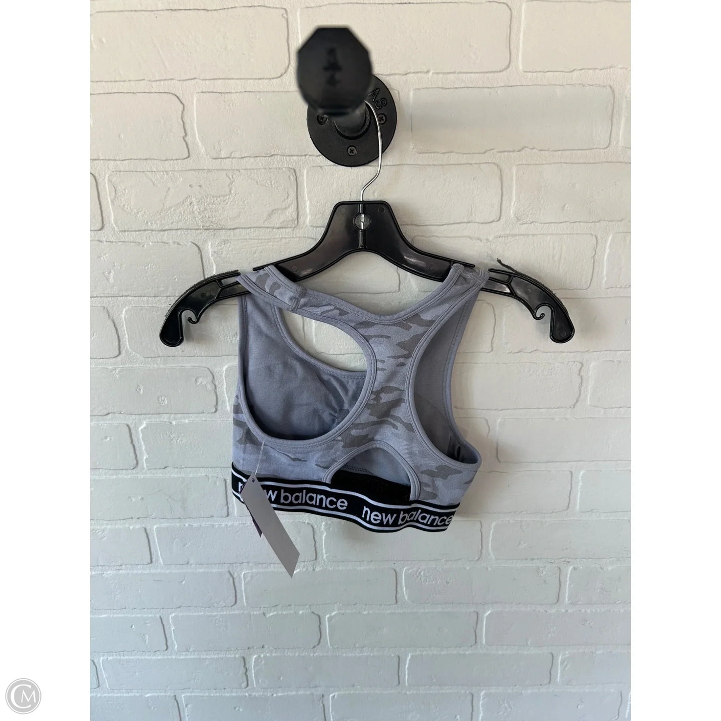Athletic Bra By New Balance In Grey, Size: M