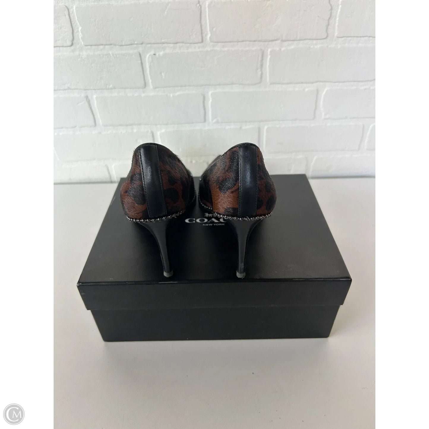 Shoes Designer By Coach In Black & Brown, Size: 6