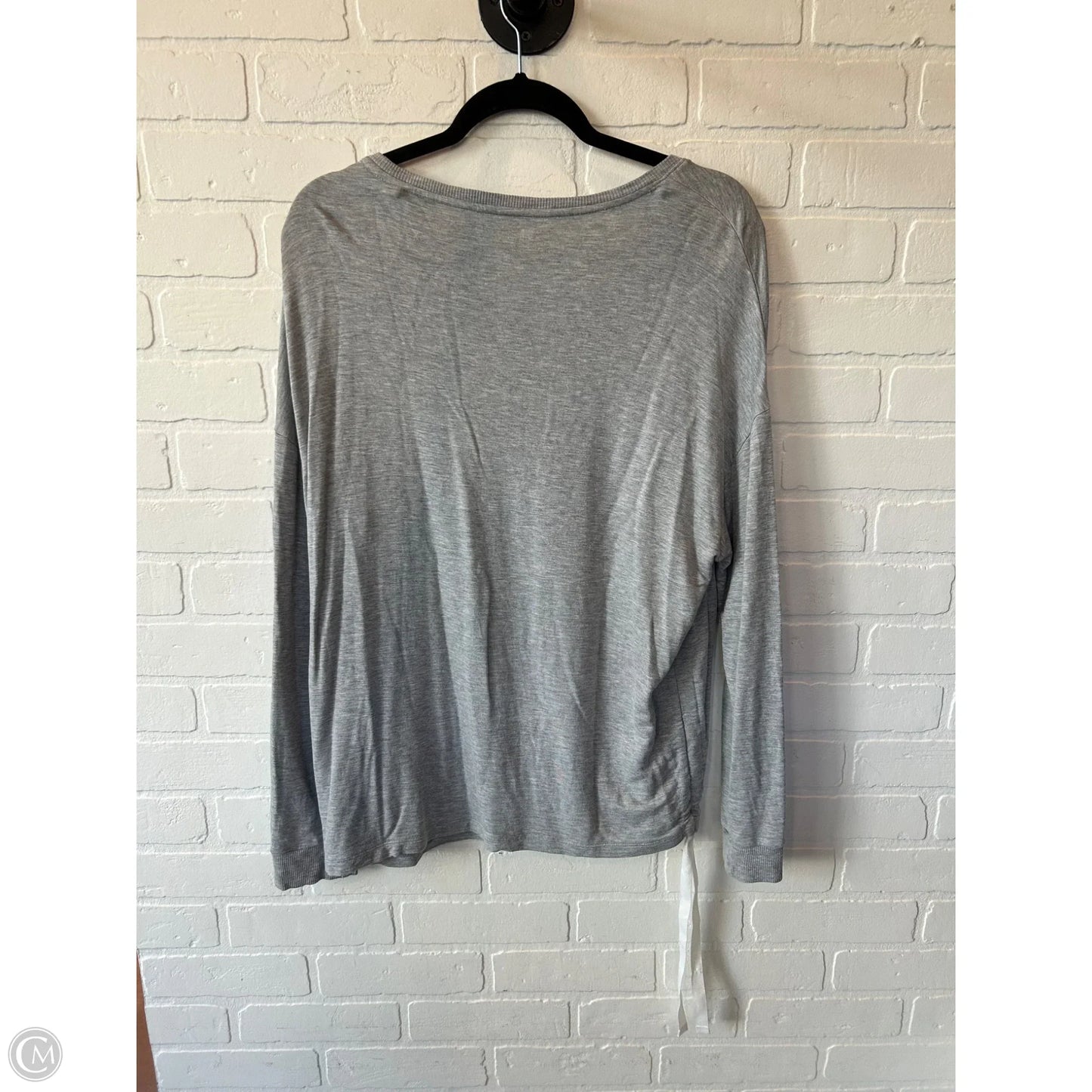 Athletic Top Long Sleeve Crewneck By Xersion In Grey, Size: L