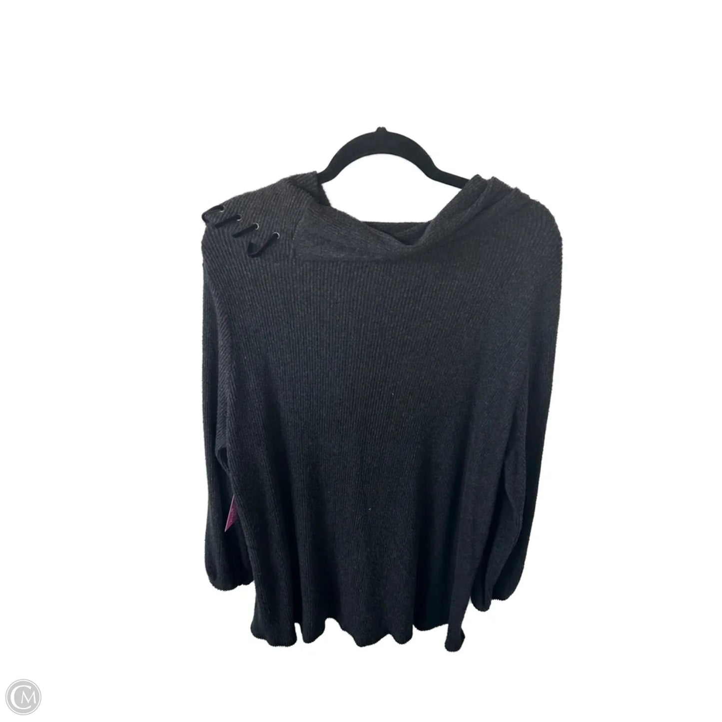 Top Long Sleeve By Democracy In Grey, Size: 2x