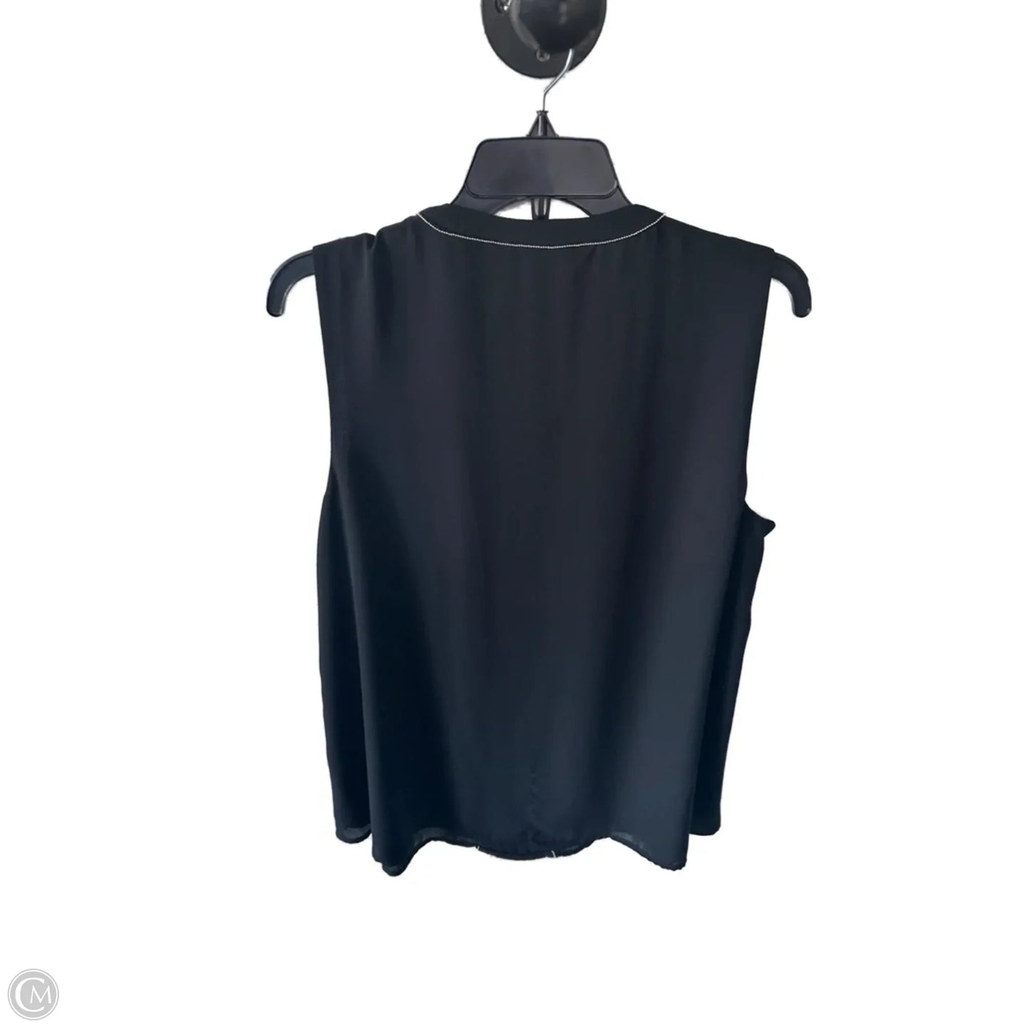 Top Sleeveless By Clothes Mentor In Black & Silver, Size: 1x
