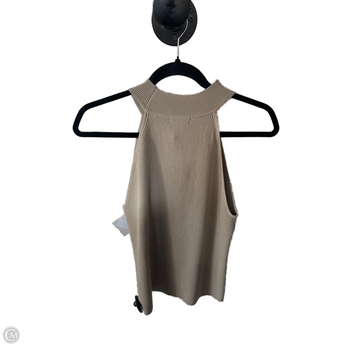 Vest Sweater By Halogen In Tan, Size: M