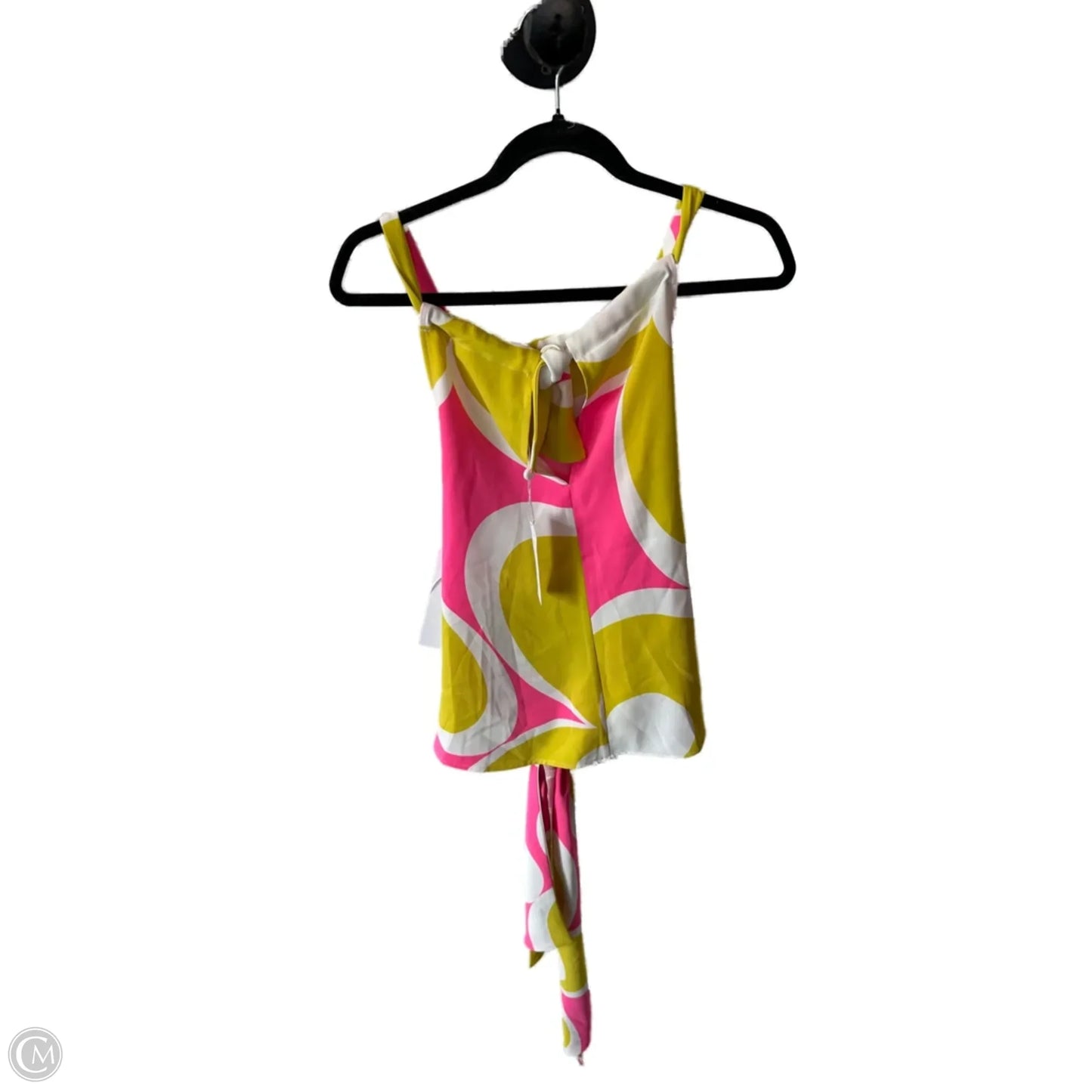 Top Sleeveless By Trina Turk In Green & Pink, Size: M