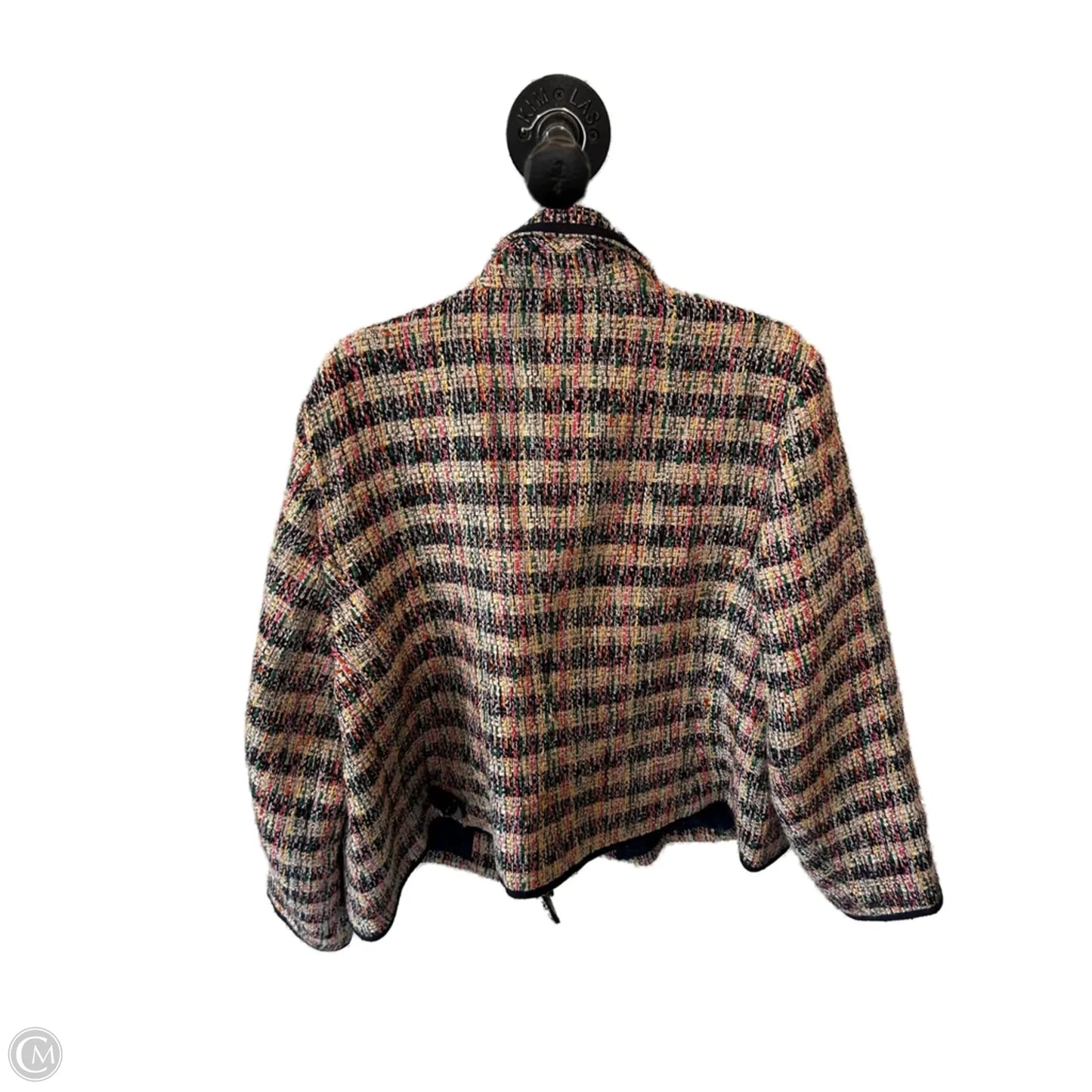 Blazer By Talbots In Blue & Yellow, Size: 1x