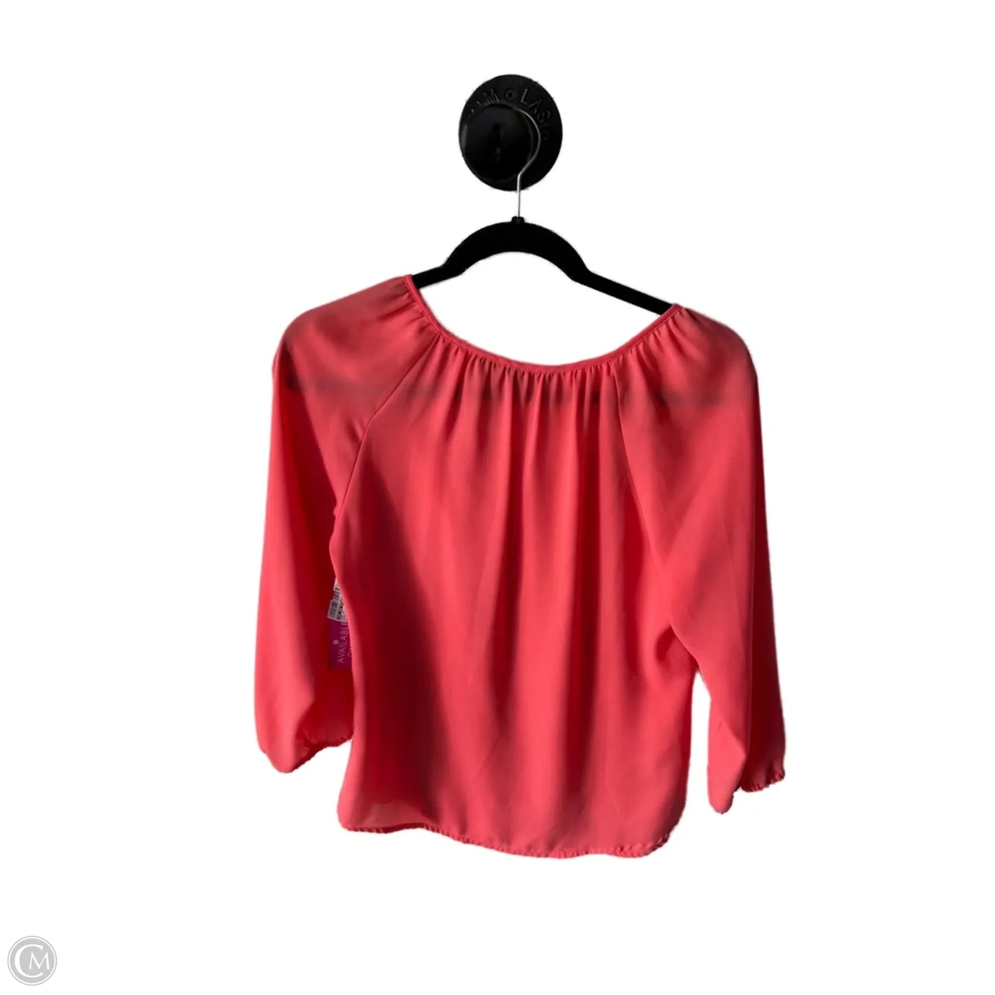 Top Long Sleeve By Zac And Rachel In Pink, Size: S