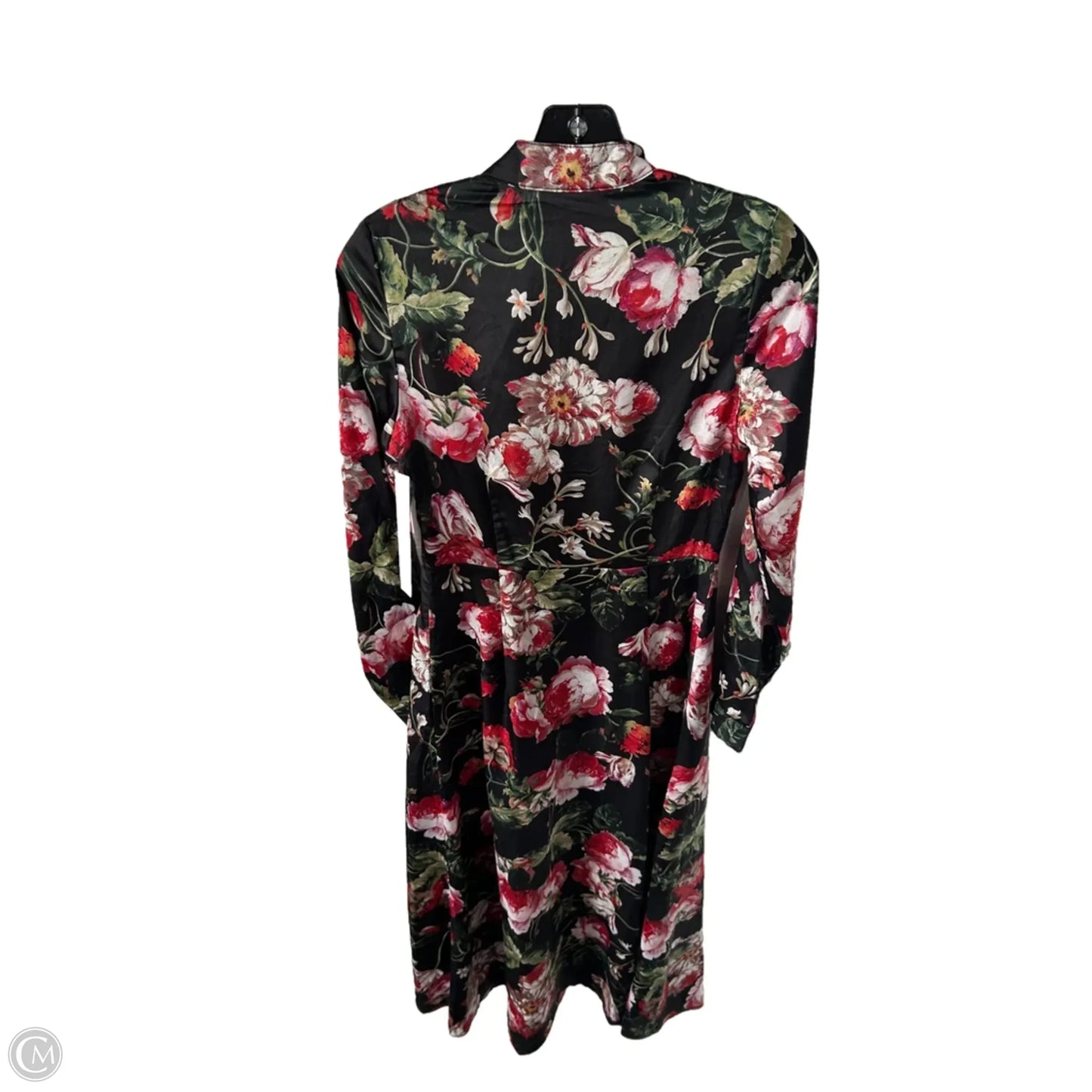 Kimono By Boohoo Boutique In Black & Red, Size: Xs