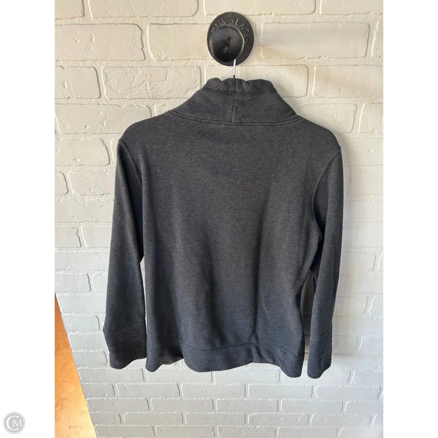 Athletic Sweatshirt Collar By Puma In Grey, Size: M