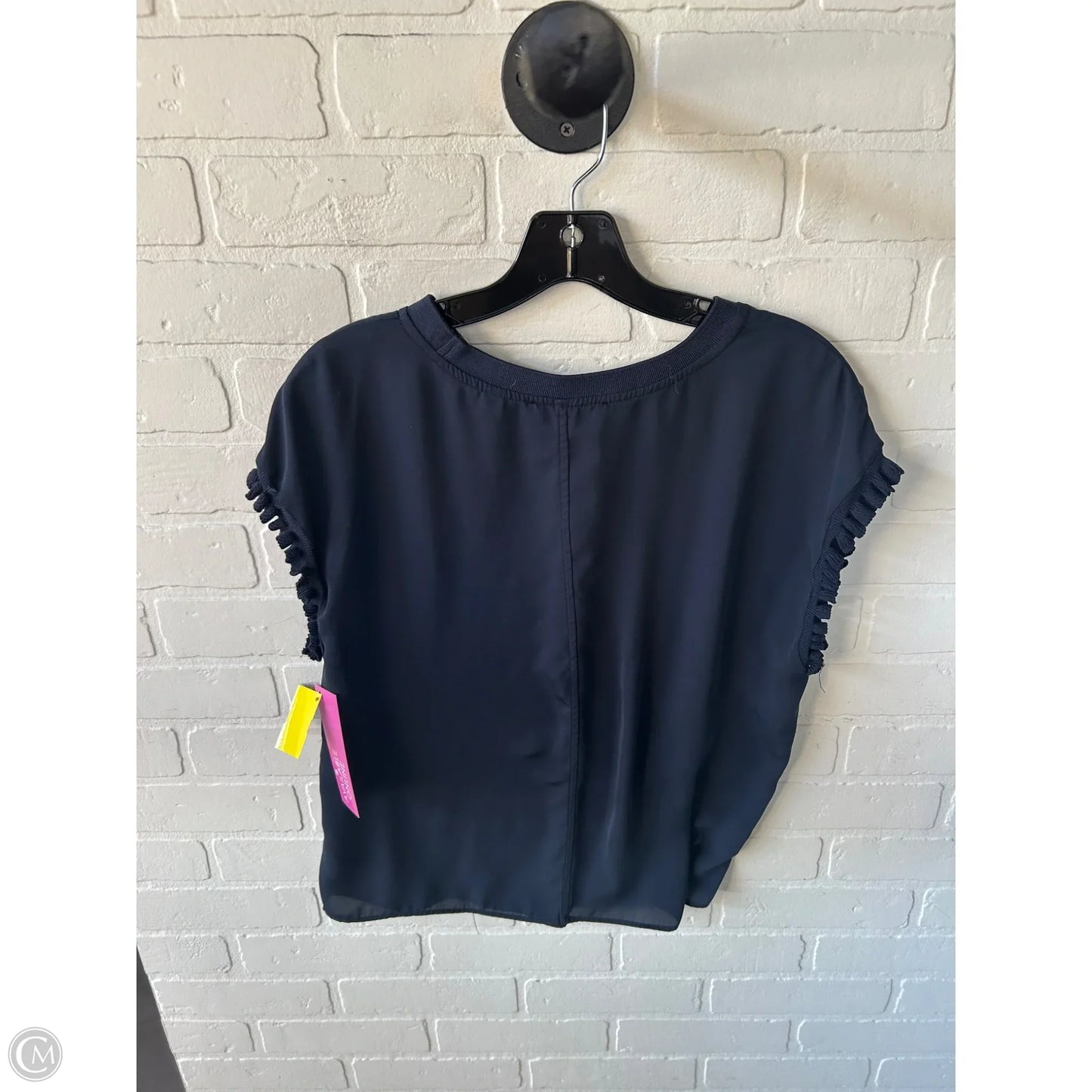 Top Short Sleeve By T Tahari In Blue, Size: M