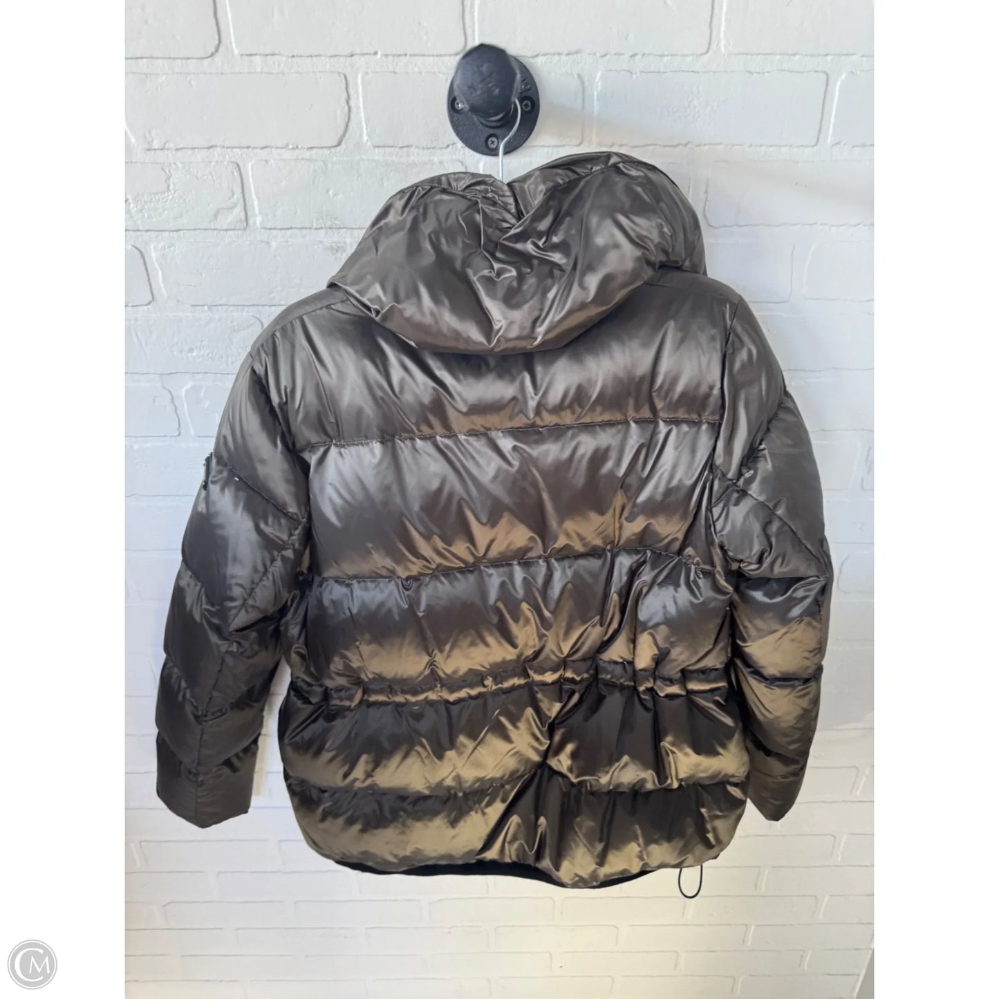 Coat Puffer & Quilted By Bcbgmaxazria In Green, Size: L