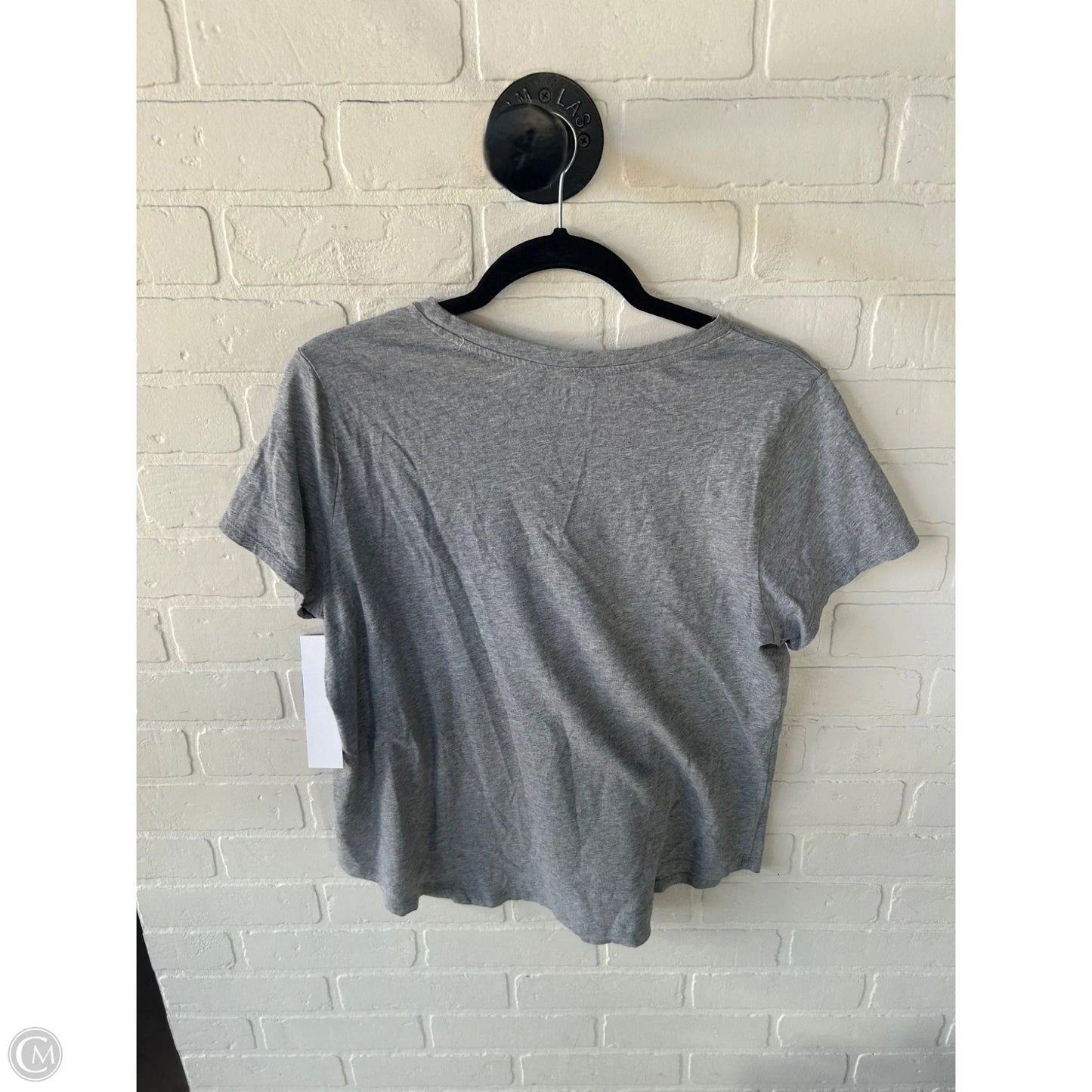 Top Short Sleeve Basic By Old Navy In Grey, Size: L
