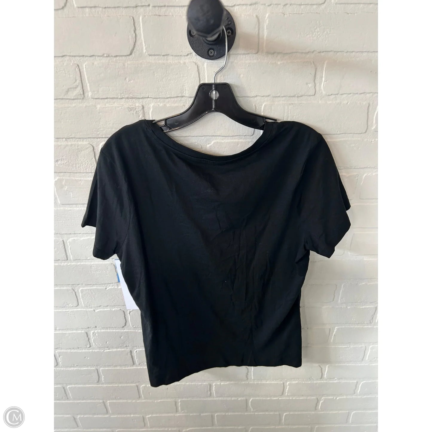 Top Short Sleeve Basic By A New Day In Black, Size: L