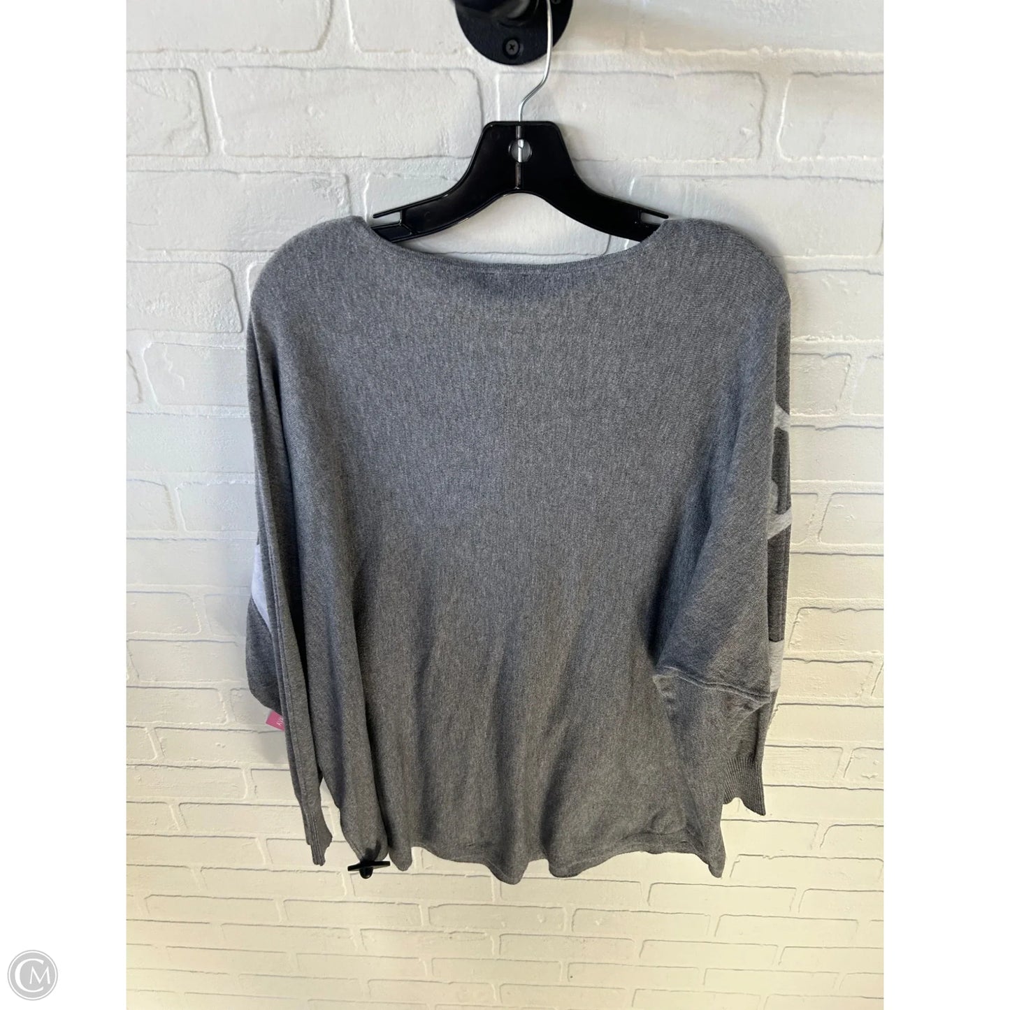 Sweater By Aaeda In Grey & White, Size: 2x