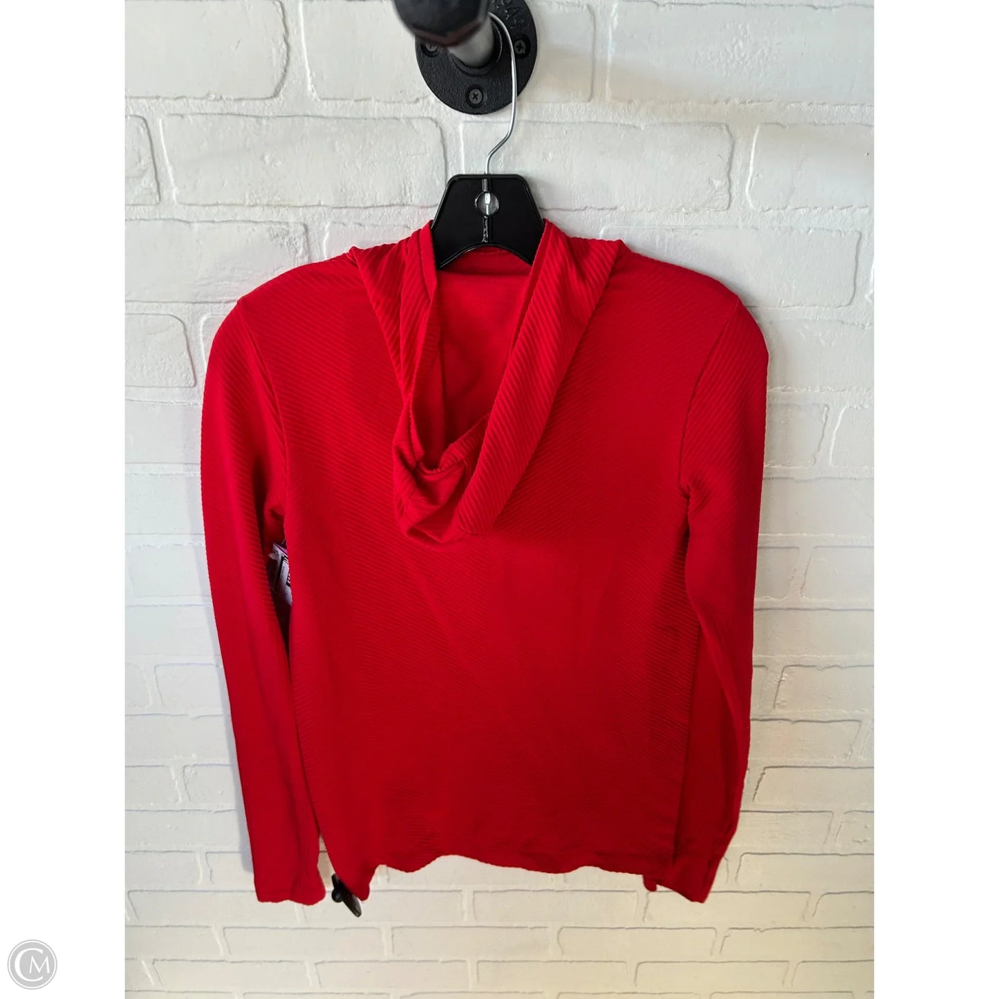Athletic Top Long Sleeve Hoodie By Athleta In Red, Size: S