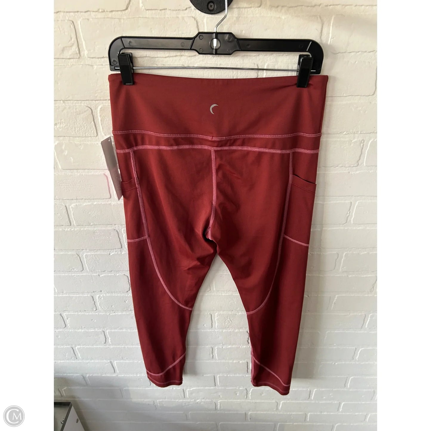 Athletic Leggings By Zyia In Brown, Size: 12