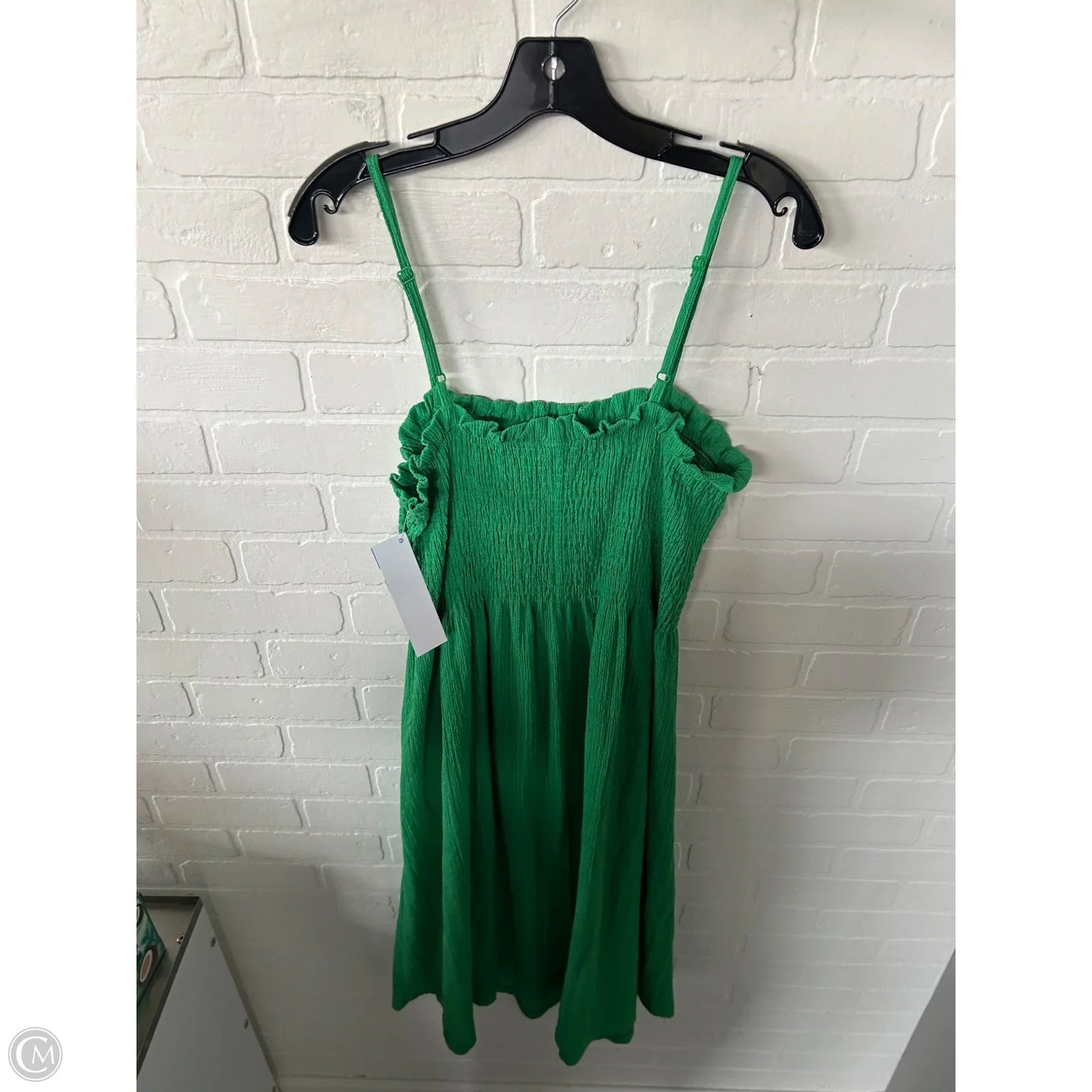 Dress Casual Midi By H&m In Green, Size: Xl