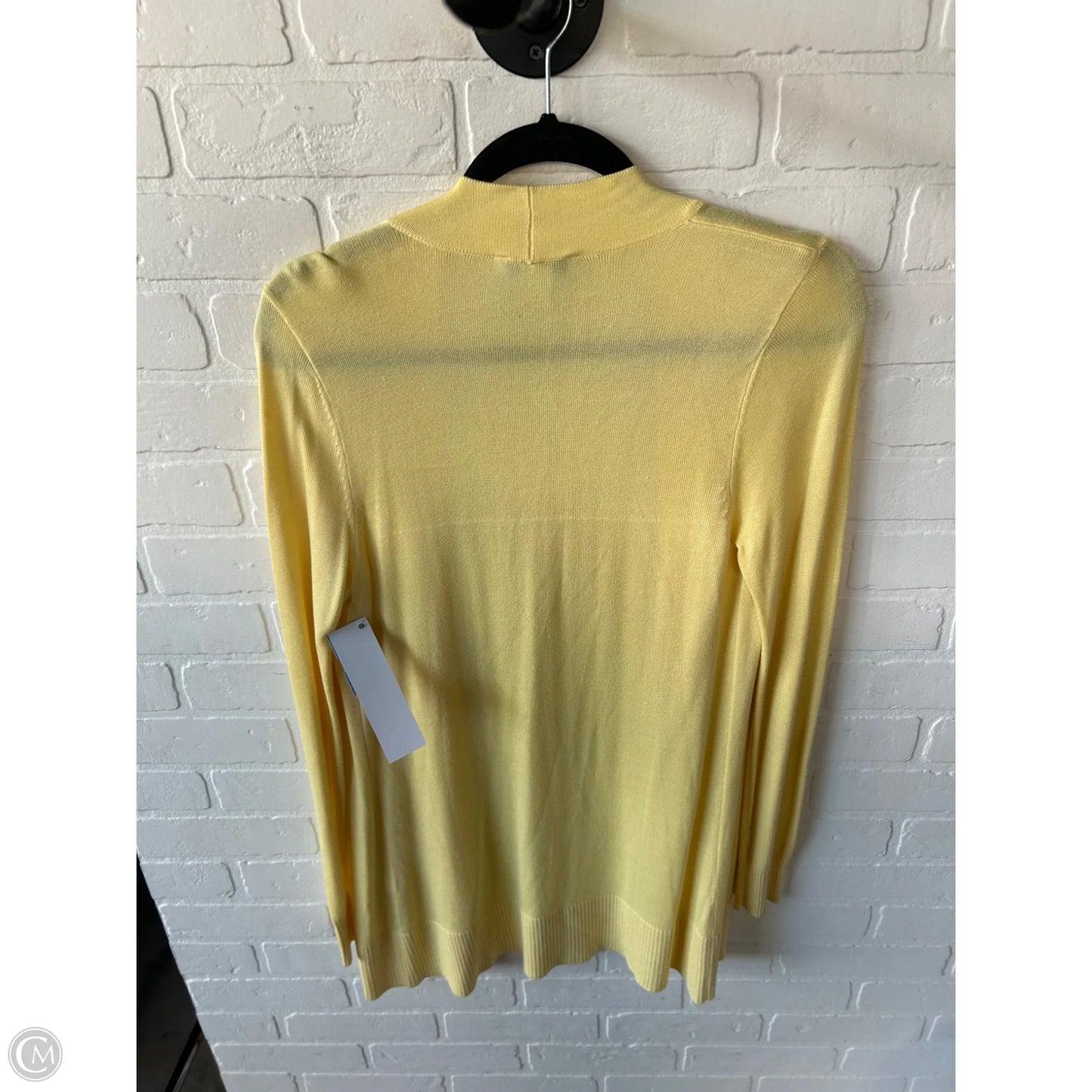 Sweater Cardigan By White House Black Market In Yellow, Size: S